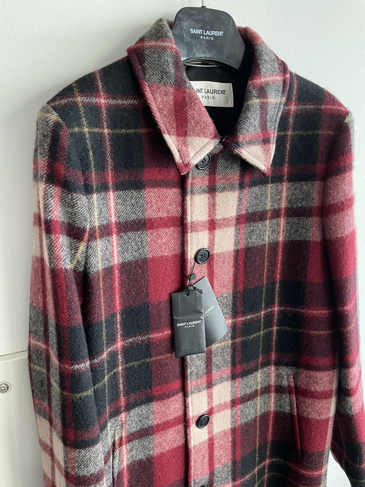 Hedi Slimane × Saint Laurent Paris × Yves Saint Laurent $3,600 Saint Laurent Super Runway Shearling Coat New w Tags Size US S / EU 44-46 / 1 - 21 Thumbnail