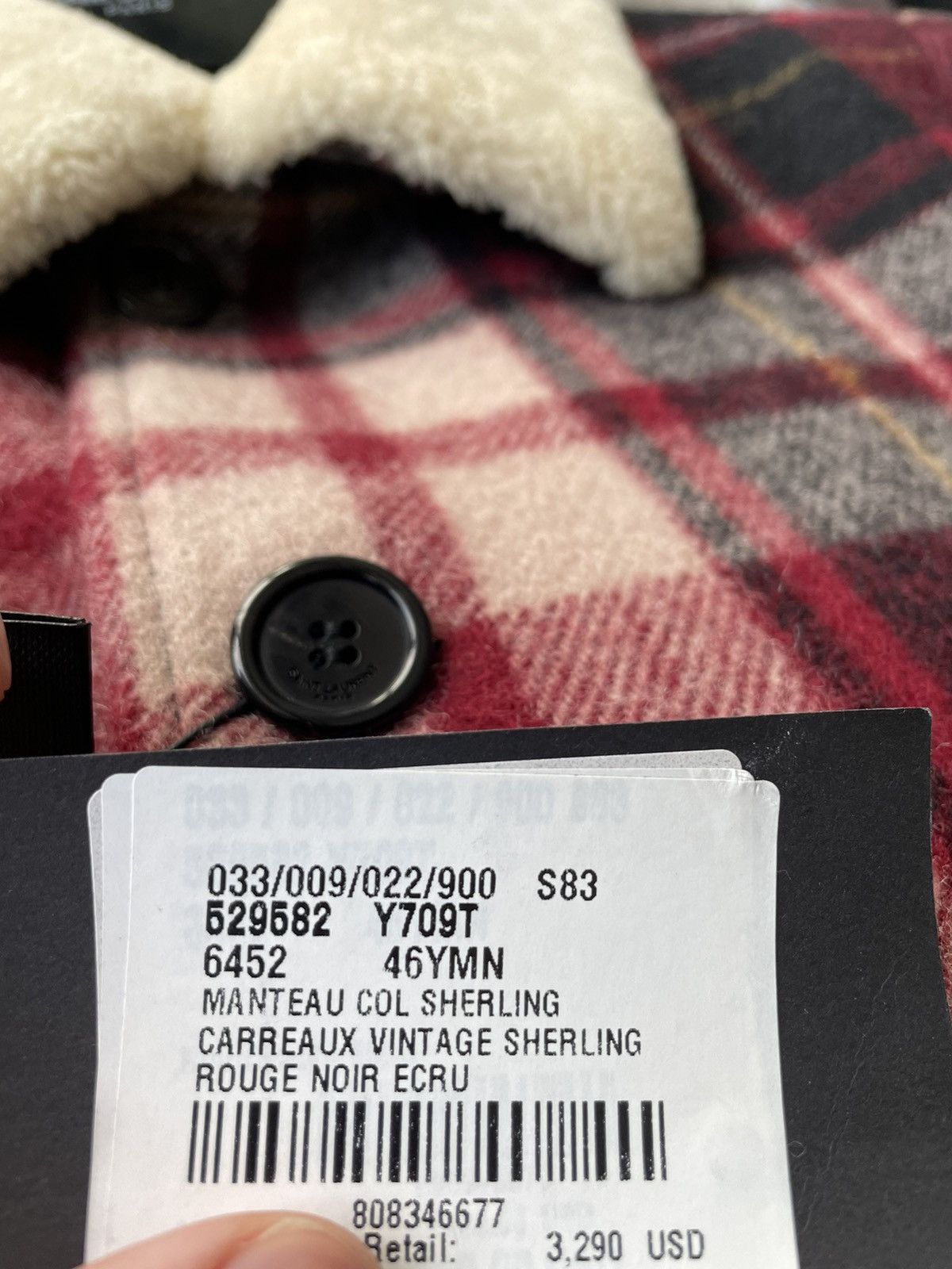 Hedi Slimane × Saint Laurent Paris × Yves Saint Laurent $3,600 Saint Laurent Super Runway Shearling Coat New w Tags Size US S / EU 44-46 / 1 - 3 Thumbnail