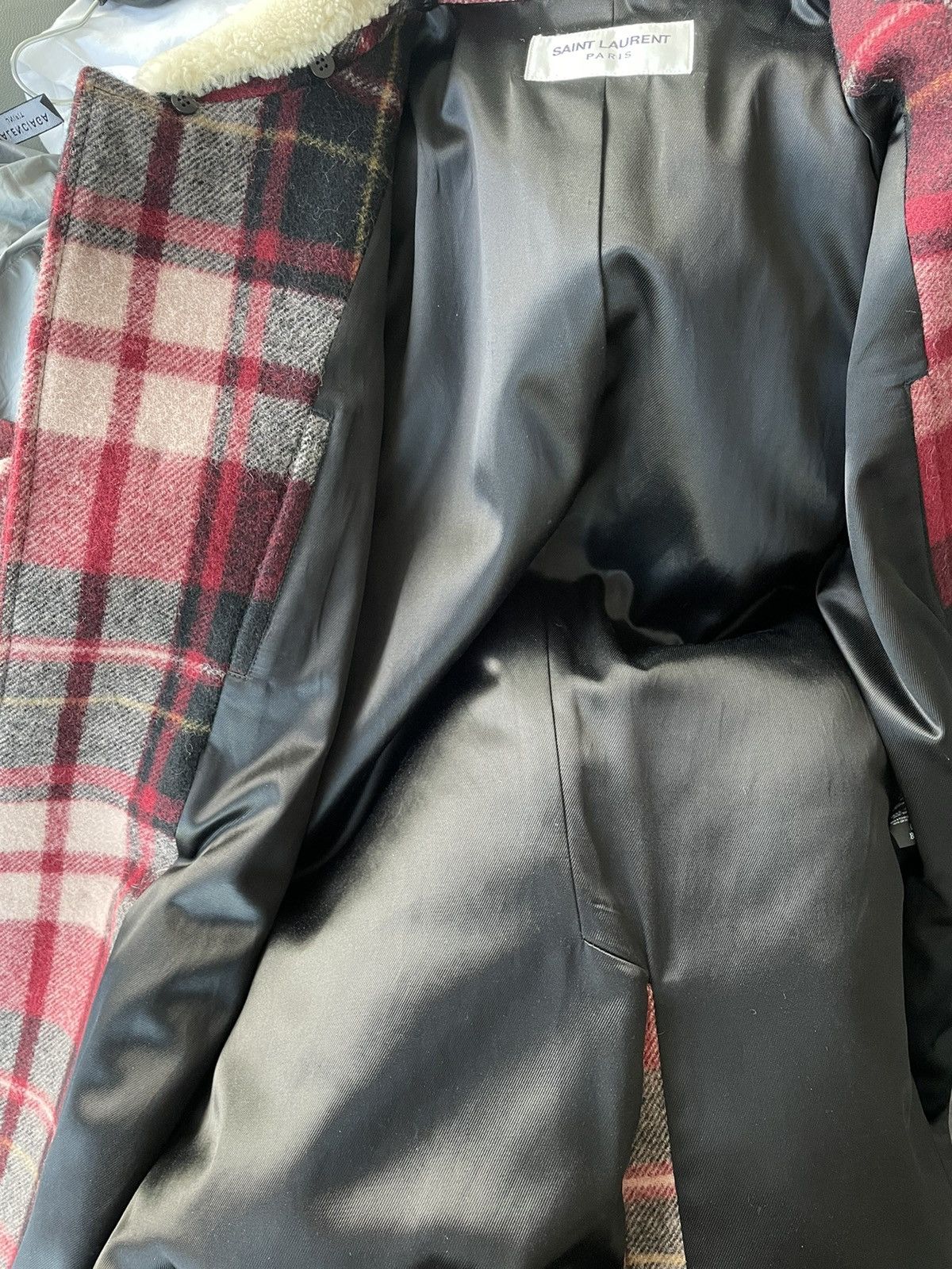 Hedi Slimane × Saint Laurent Paris × Yves Saint Laurent $3,600 Saint Laurent Super Runway Shearling Coat New w Tags Size US S / EU 44-46 / 1 - 19 Thumbnail