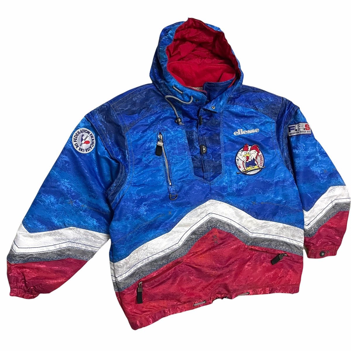 Ellesse × Goldwin × Vintage 💥 Vintage Ellesse Goldwin Ski France Federation Jacket Size US XXL / EU 58 / 5 - 6 Thumbnail