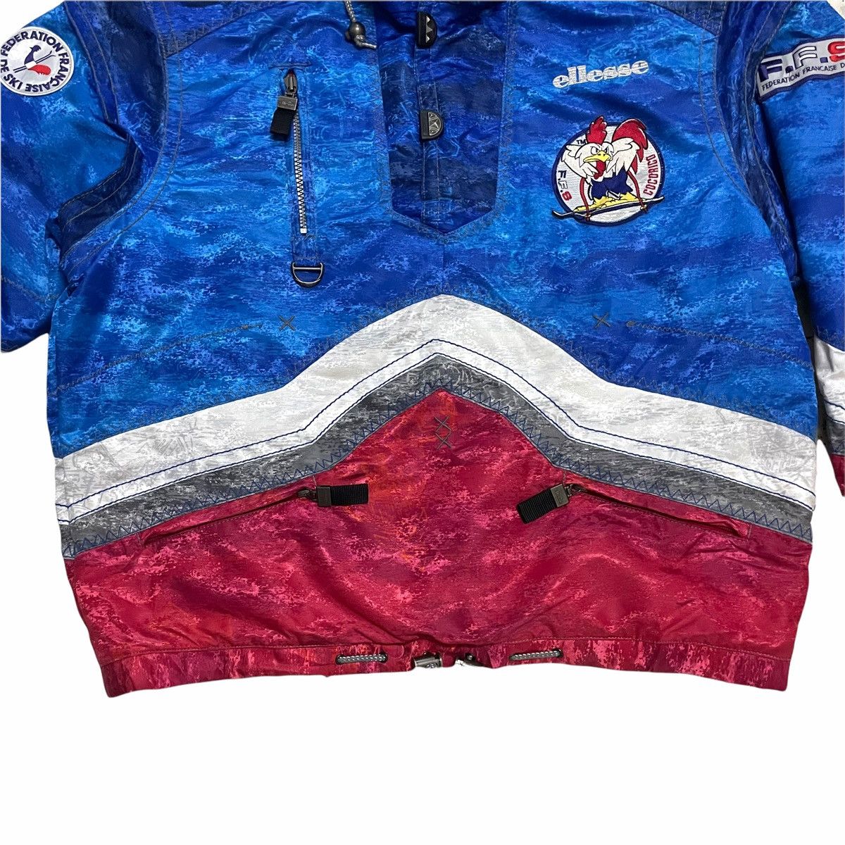 Ellesse × Goldwin × Vintage 💥 Vintage Ellesse Goldwin Ski France Federation Jacket Size US XXL / EU 58 / 5 - 10 Thumbnail