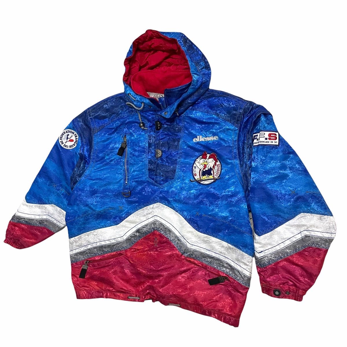 Ellesse × Goldwin × Vintage 💥 Vintage Ellesse Goldwin Ski France Federation Jacket Size US XXL / EU 58 / 5 - 4 Thumbnail