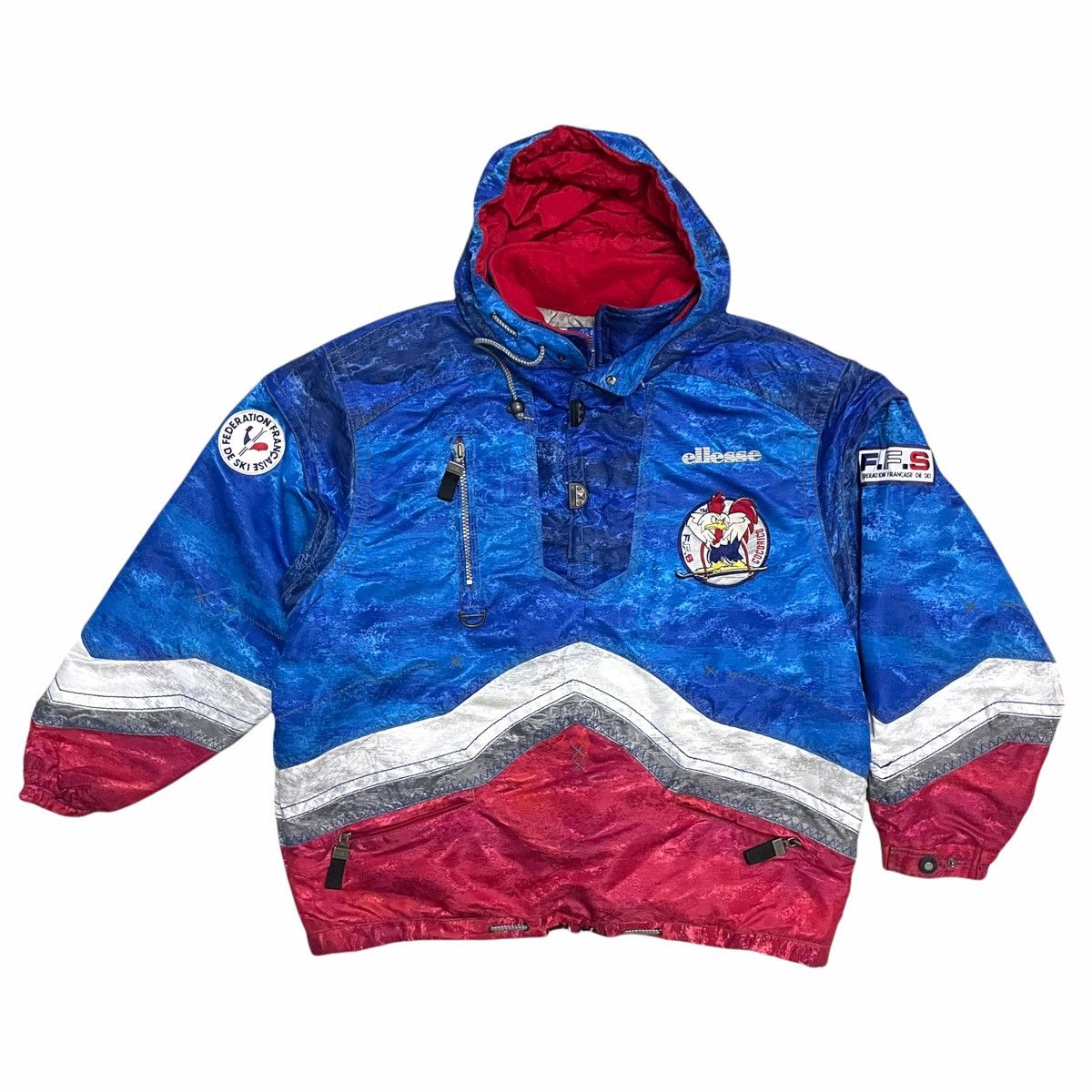 Ellesse × Goldwin × Vintage 💥 Vintage Ellesse Goldwin Ski France Federation Jacket Size US XXL / EU 58 / 5 - 3 Thumbnail