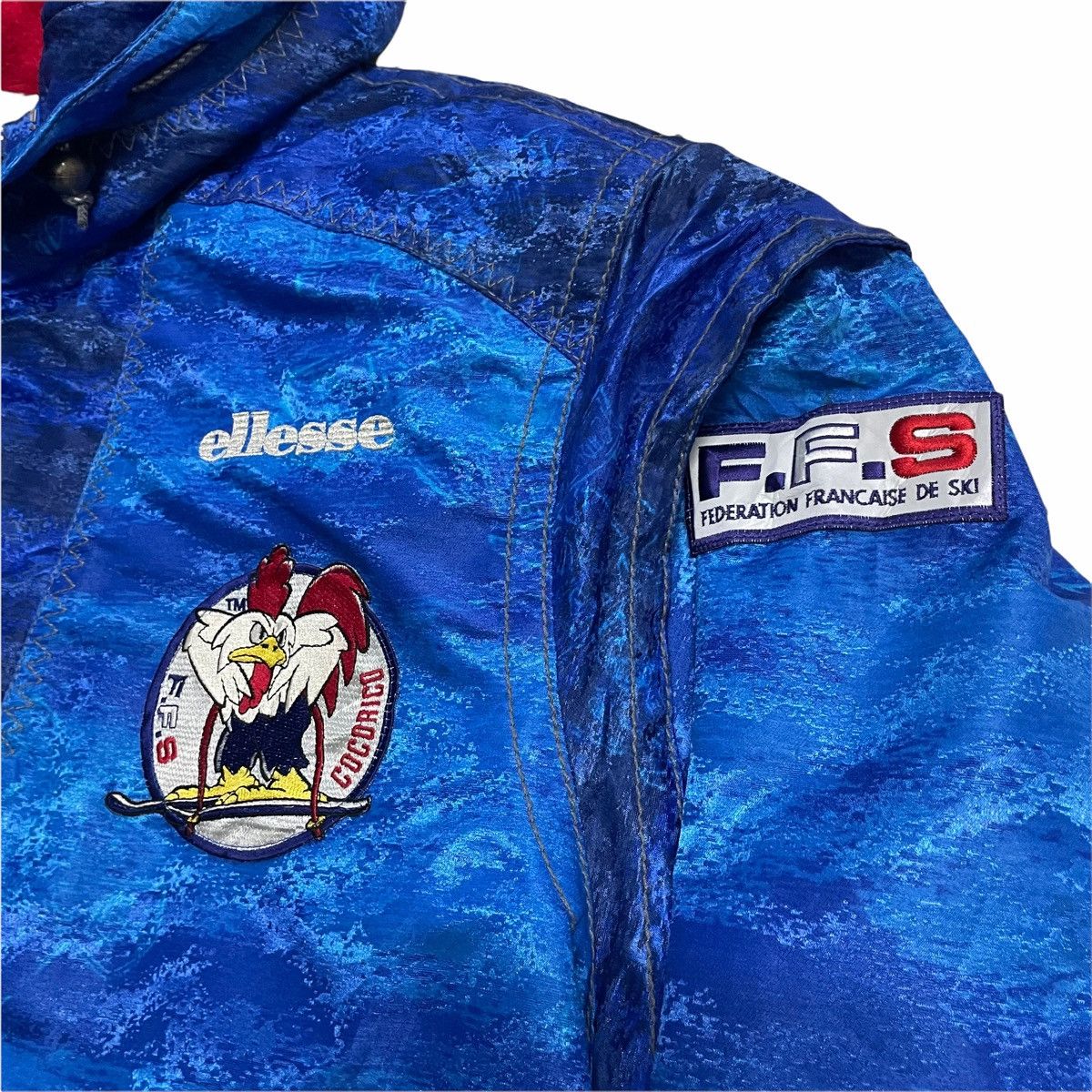 Ellesse × Goldwin × Vintage 💥 Vintage Ellesse Goldwin Ski France Federation Jacket Size US XXL / EU 58 / 5 - 9 Thumbnail