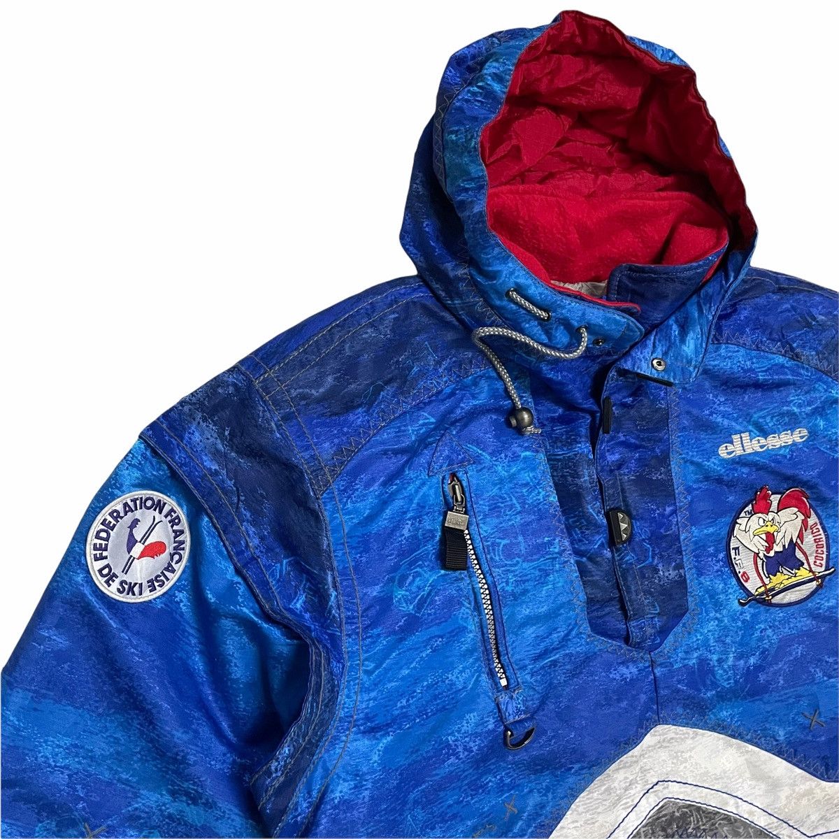 Ellesse × Goldwin × Vintage 💥 Vintage Ellesse Goldwin Ski France Federation Jacket Size US XXL / EU 58 / 5 - 7 Thumbnail