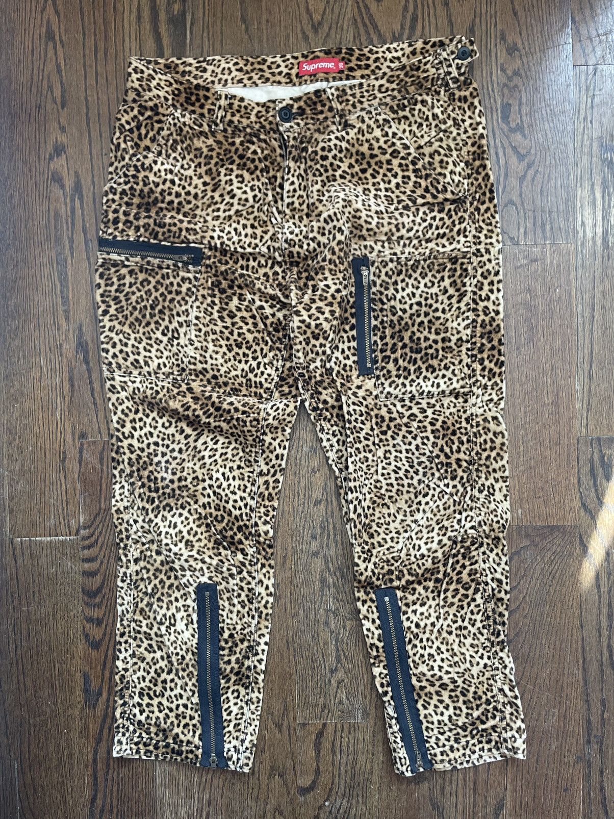 Supreme Supreme Velvet Leopard Flight Pants (SS19) | Grailed