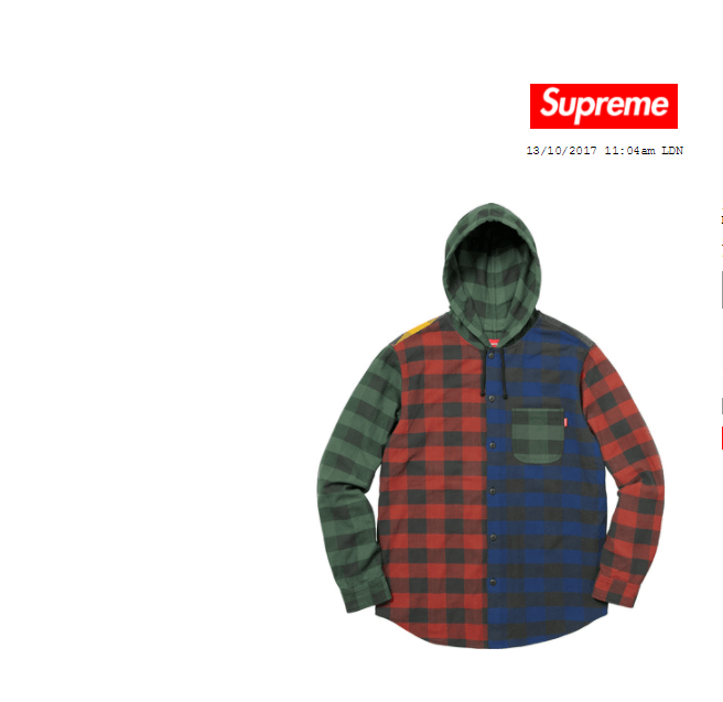 Supreme Supreme Hooded Buffalo Plaid Flannel Shirt | Grailed