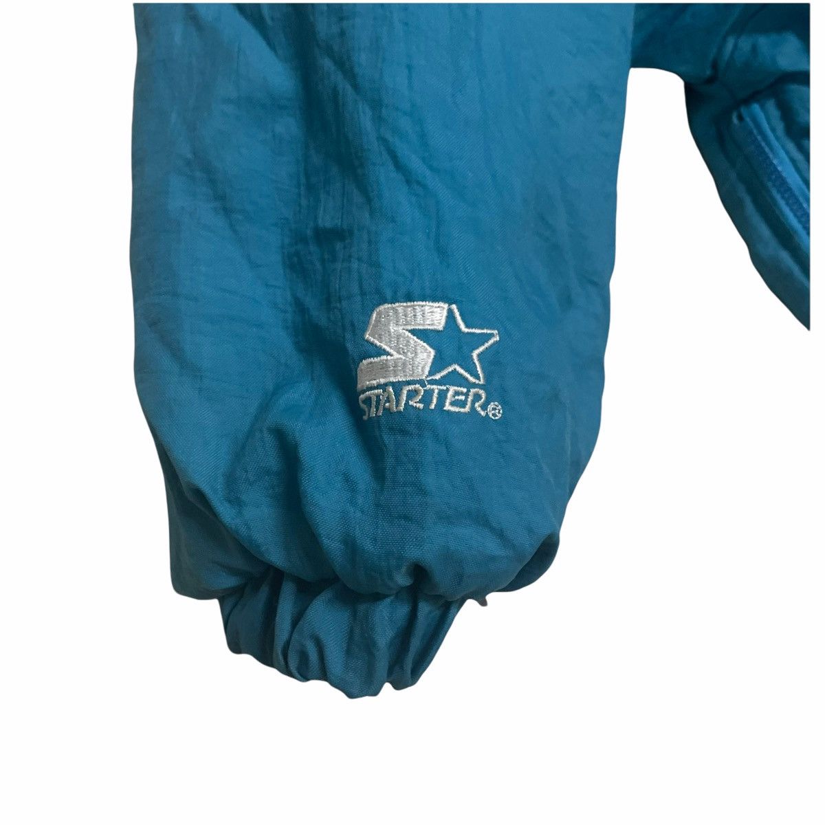 NBA × Starter × Vintage 💥 90s CHARLOTTE HORNETS NBA STARTER ZIPPER JACKET Size US XL / EU 56 / 4 - 7 Thumbnail