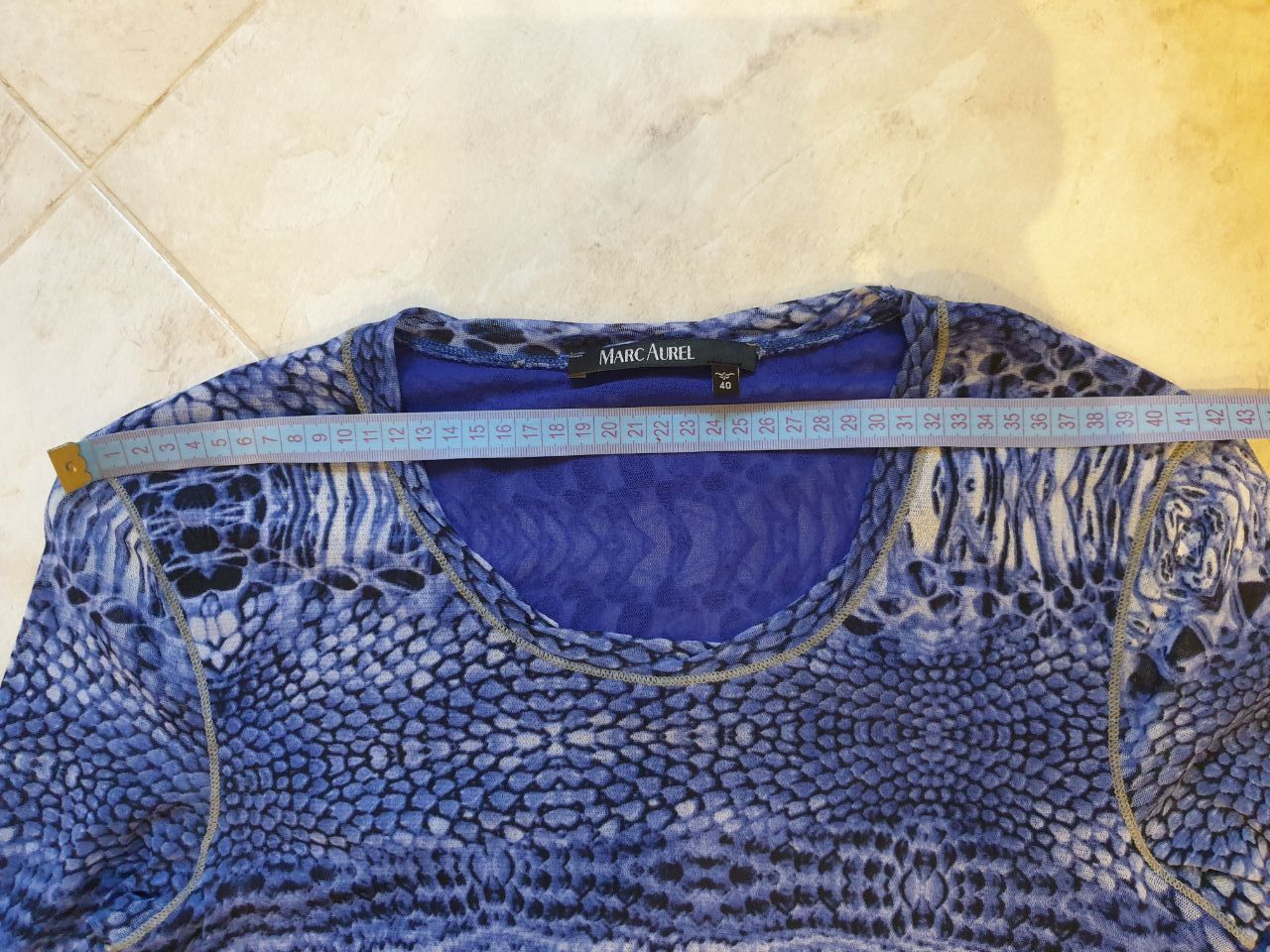 Other Y2K mesh long sleeve top sz M cyber print Marc Aurel Size M / US 6-8 / IT 42-44 - 5 Thumbnail