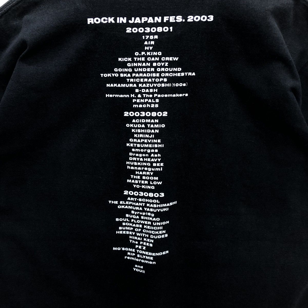 Band Tees Vintage Rock In Japan Festival 2003 Tshirt Size US L / EU 52-54 / 3 - 9 Thumbnail