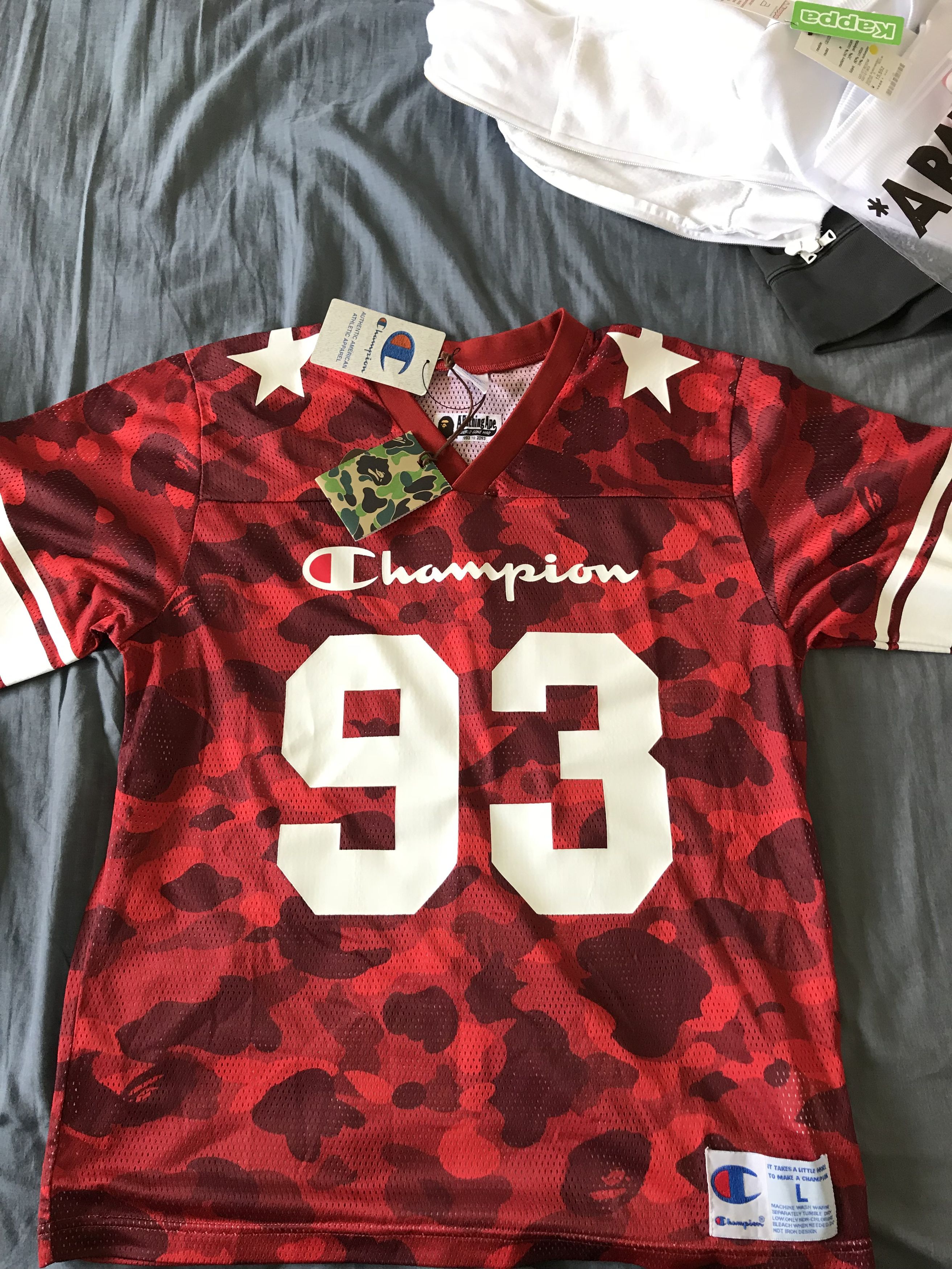 Champion bape jersey on sale