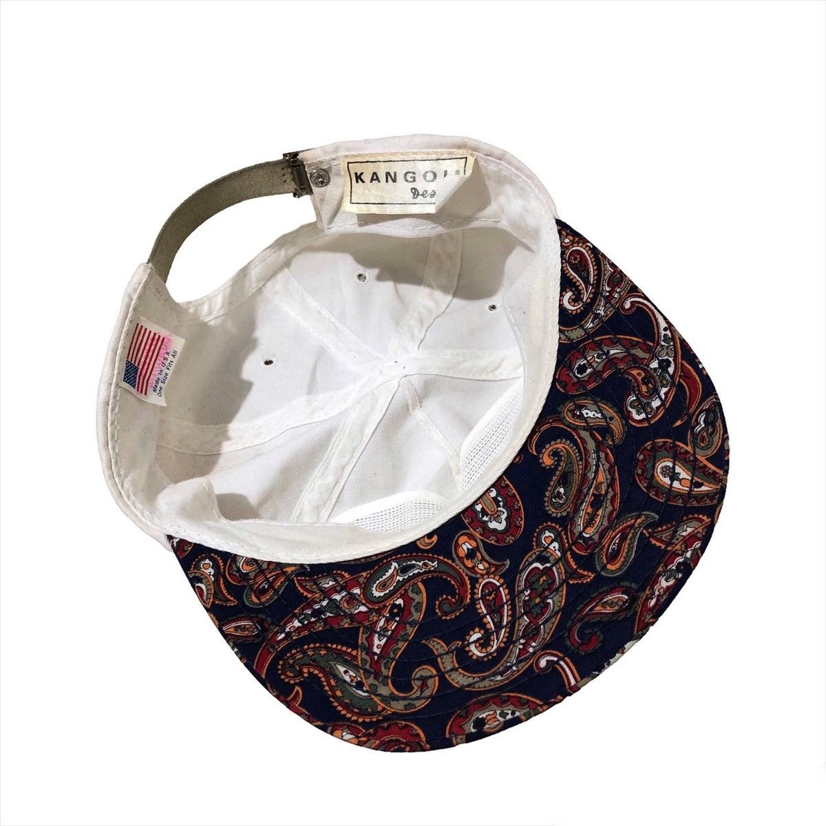 Kangol × Vintage Vintage kangol paisley leather strapback Size ONE SIZE - 6 Thumbnail