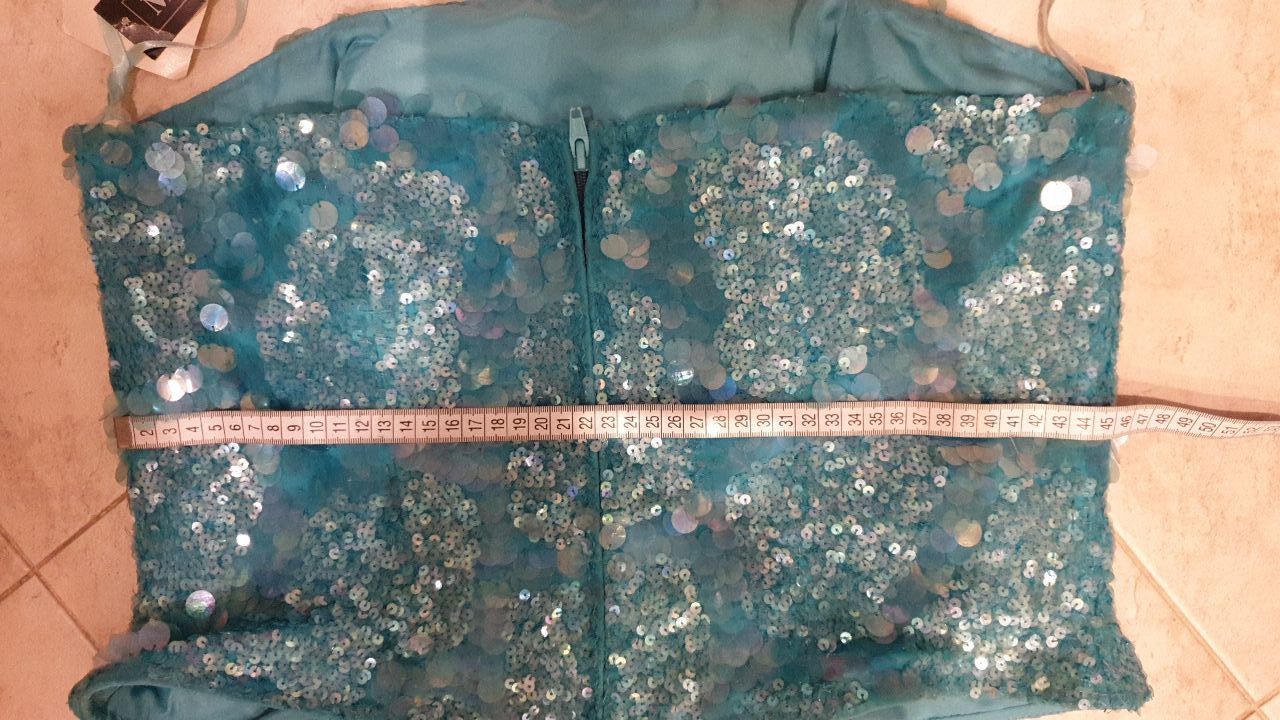 Other y2k corset with sequins 2000s era corset sz M Size S / US 4 / IT 40 - 14 Thumbnail