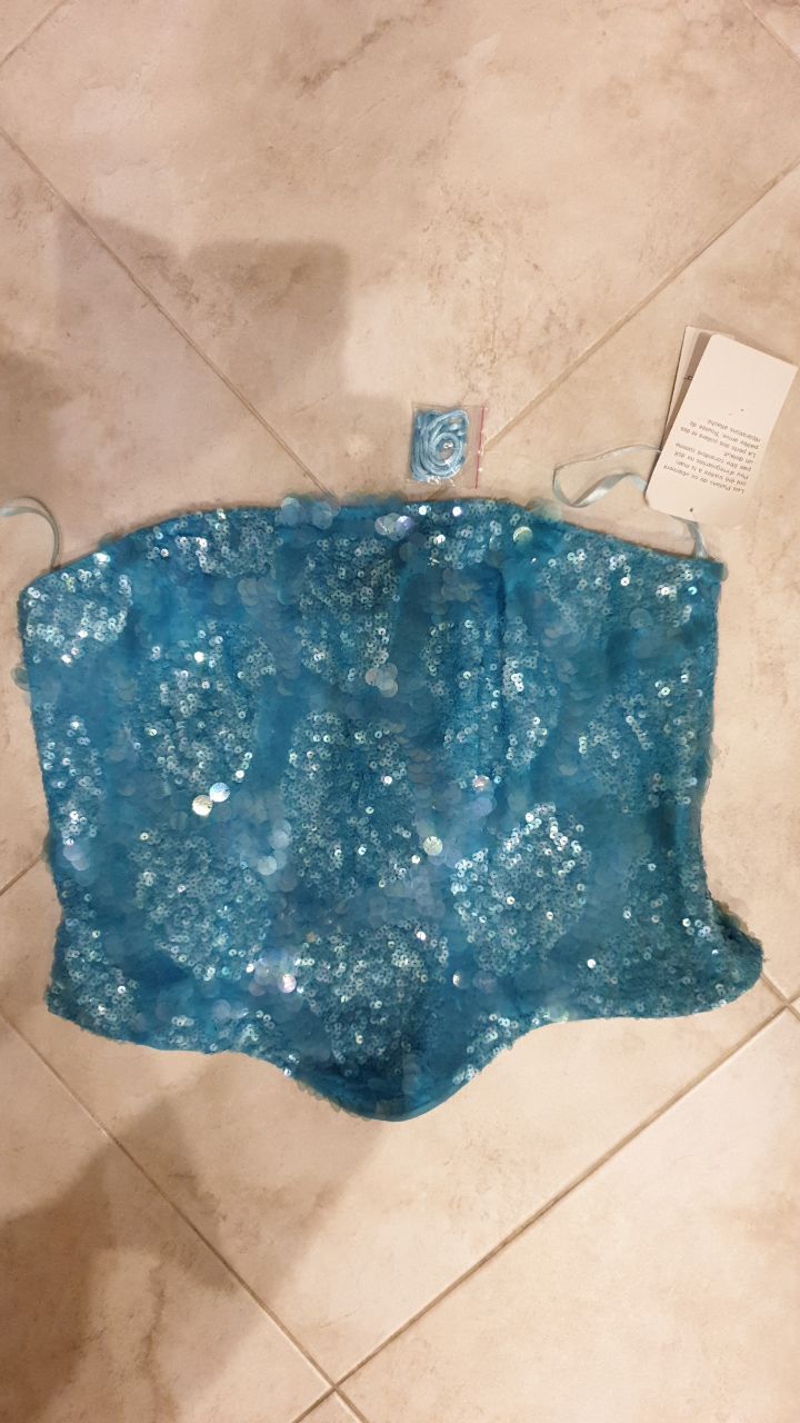 Other y2k corset with sequins 2000s era corset sz M Size S / US 4 / IT 40 - 1 Thumbnail