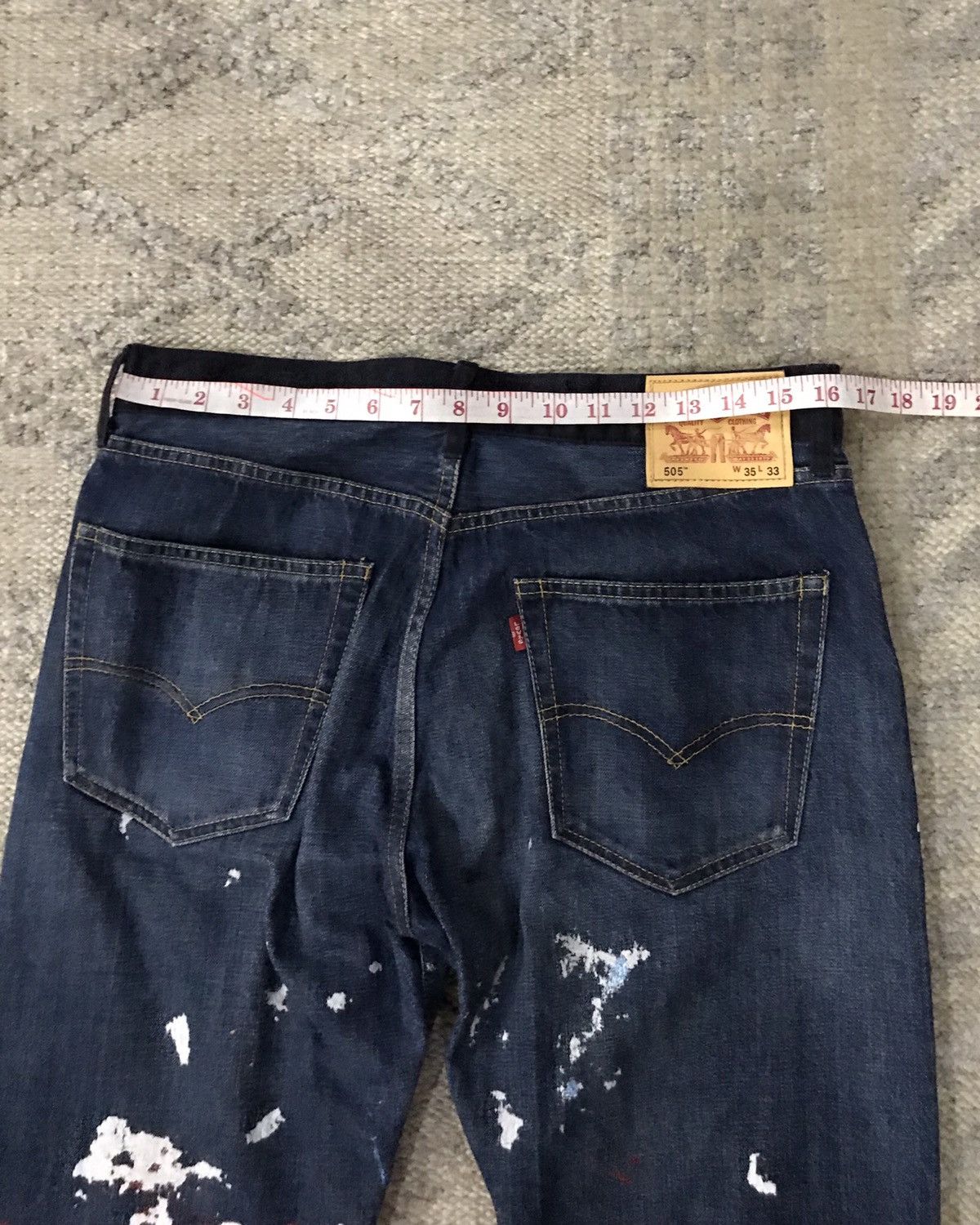 Junya Watanabe × Levi's SS17 Junya Watanabe MAN X Levi’s 505 Paint Splatter Jeans Size US 32 / EU 48 - 6 Thumbnail