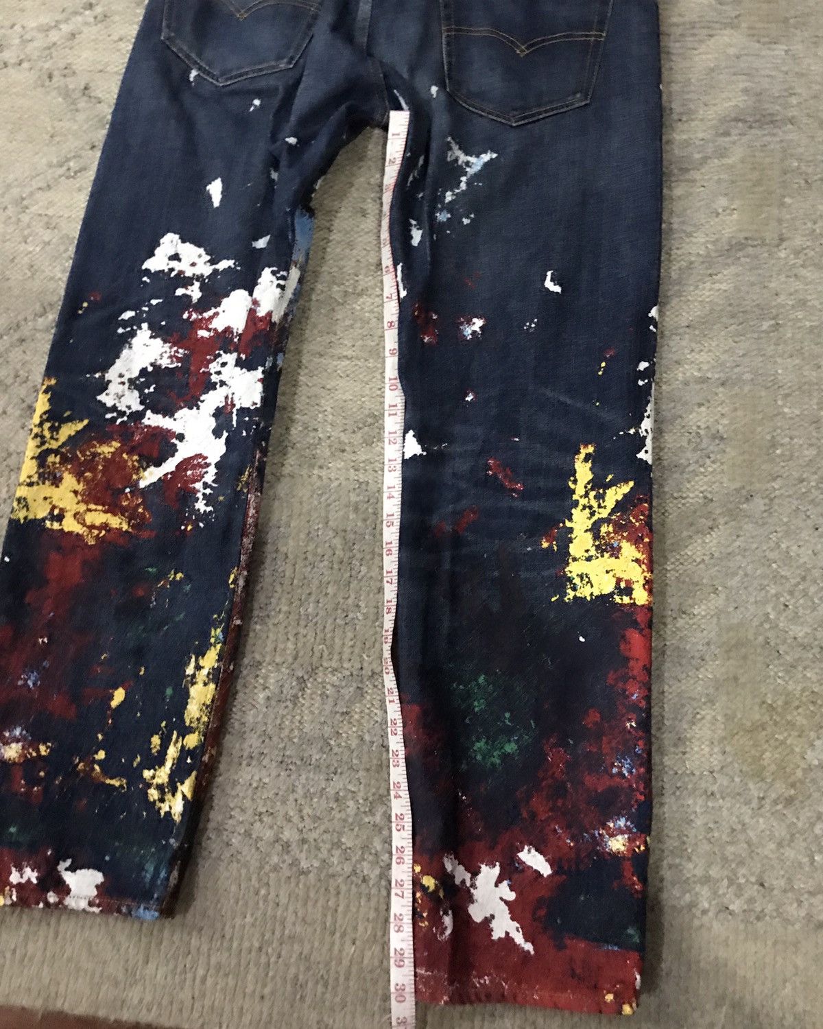 Junya Watanabe × Levi's SS17 Junya Watanabe MAN X Levi’s 505 Paint Splatter Jeans Size US 32 / EU 48 - 8 Thumbnail