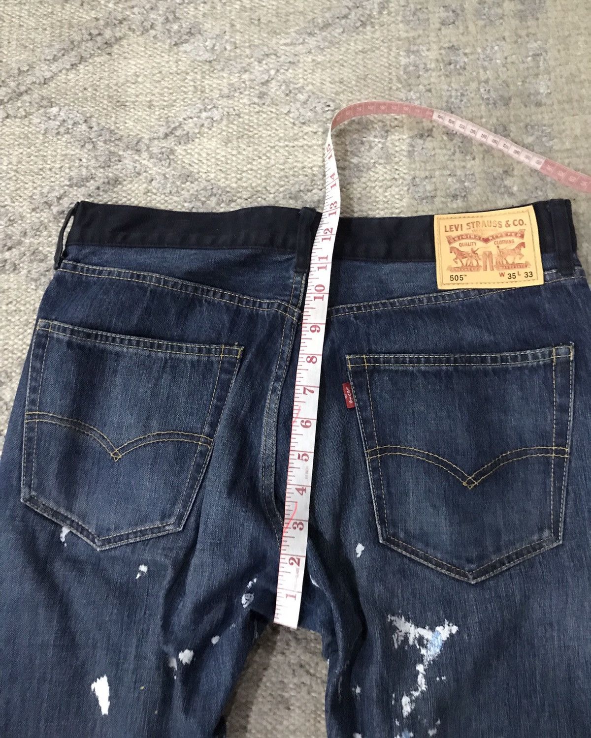 Junya Watanabe × Levi's SS17 Junya Watanabe MAN X Levi’s 505 Paint Splatter Jeans Size US 32 / EU 48 - 7 Thumbnail