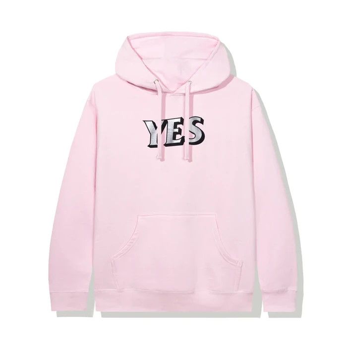 Anti social social club Y/N pink hoodie