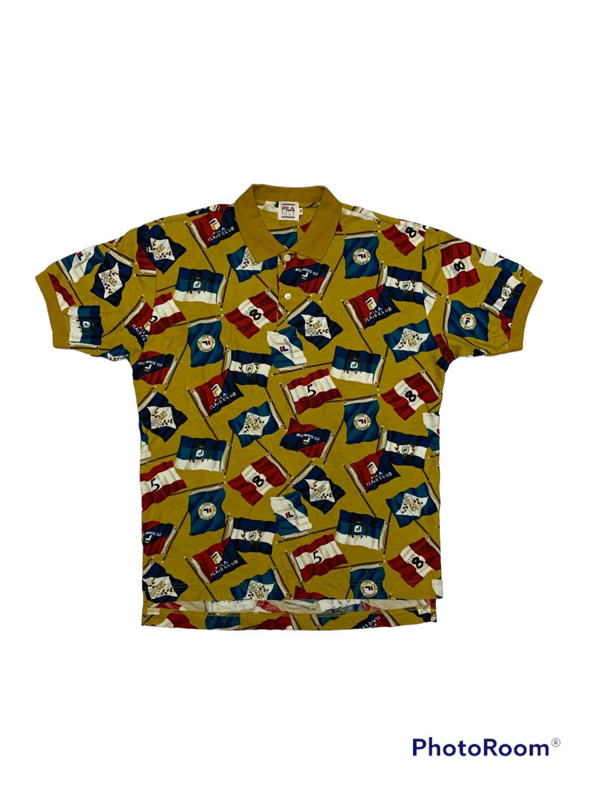 Fila Vintage Fila Golf Polos Shirt Flag design Size US M / EU 48-50 / 2 - 1 Thumbnail