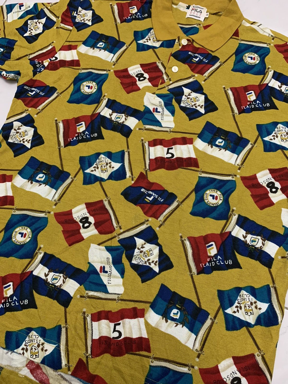 Fila Vintage Fila Golf Polos Shirt Flag design Size US M / EU 48-50 / 2 - 4 Thumbnail