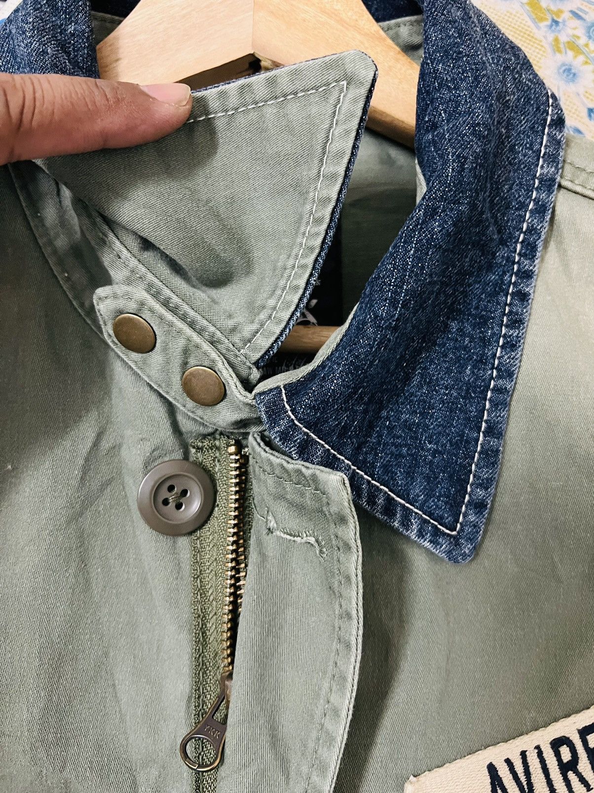 Avirex Avirex Cargo Military Spec Light Denim Jacket Size US L / EU 52-54 / 3 - 7 Thumbnail