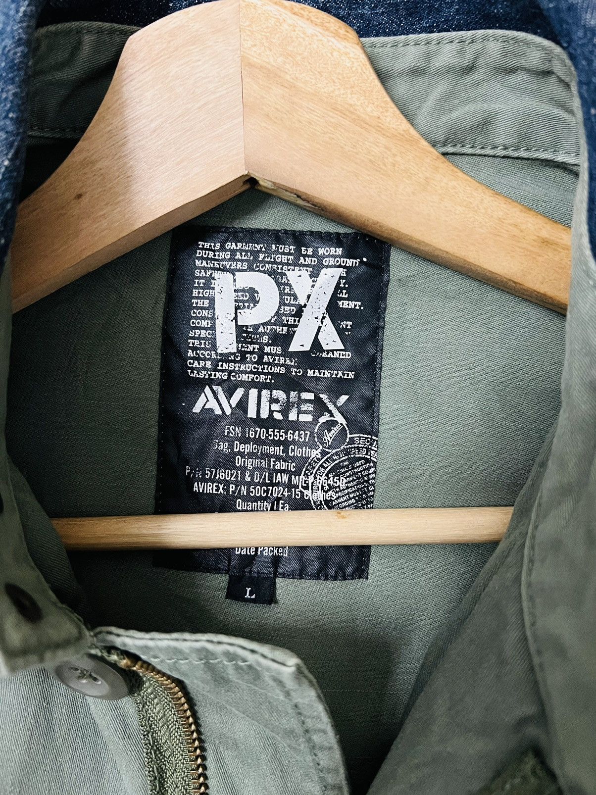 Avirex Avirex Cargo Military Spec Light Denim Jacket Size US L / EU 52-54 / 3 - 8 Thumbnail