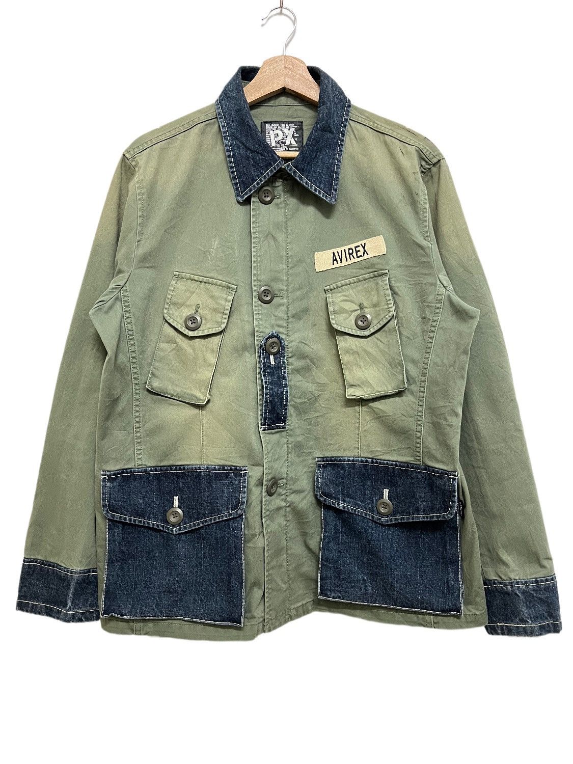 Avirex Avirex Cargo Military Spec Light Denim Jacket Size US L / EU 52-54 / 3 - 1 Thumbnail