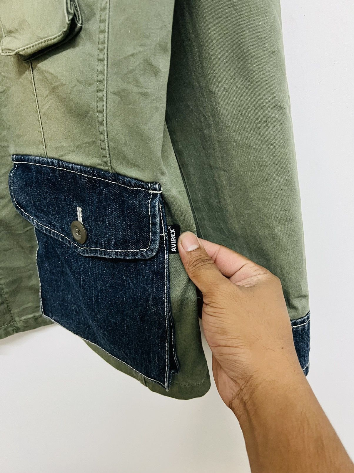 Avirex Avirex Cargo Military Spec Light Denim Jacket Size US L / EU 52-54 / 3 - 6 Thumbnail