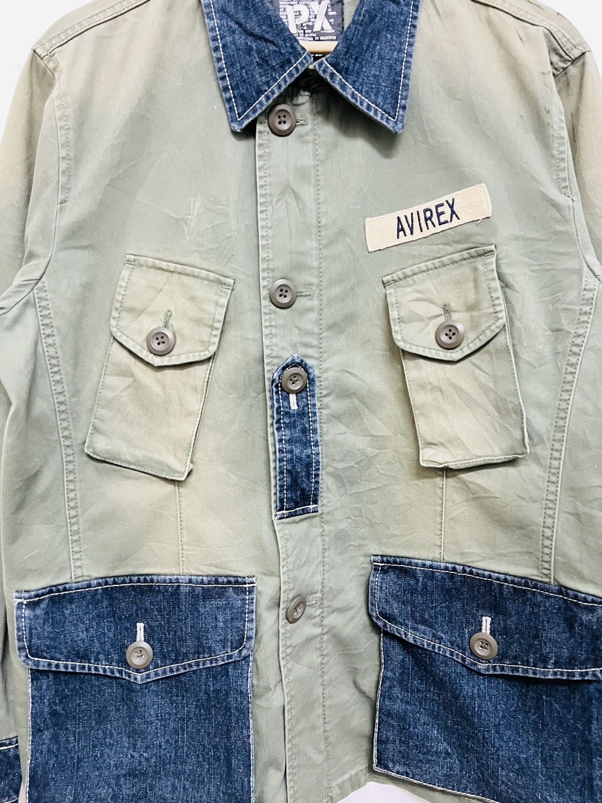 Avirex Avirex Cargo Military Spec Light Denim Jacket Size US L / EU 52-54 / 3 - 5 Thumbnail