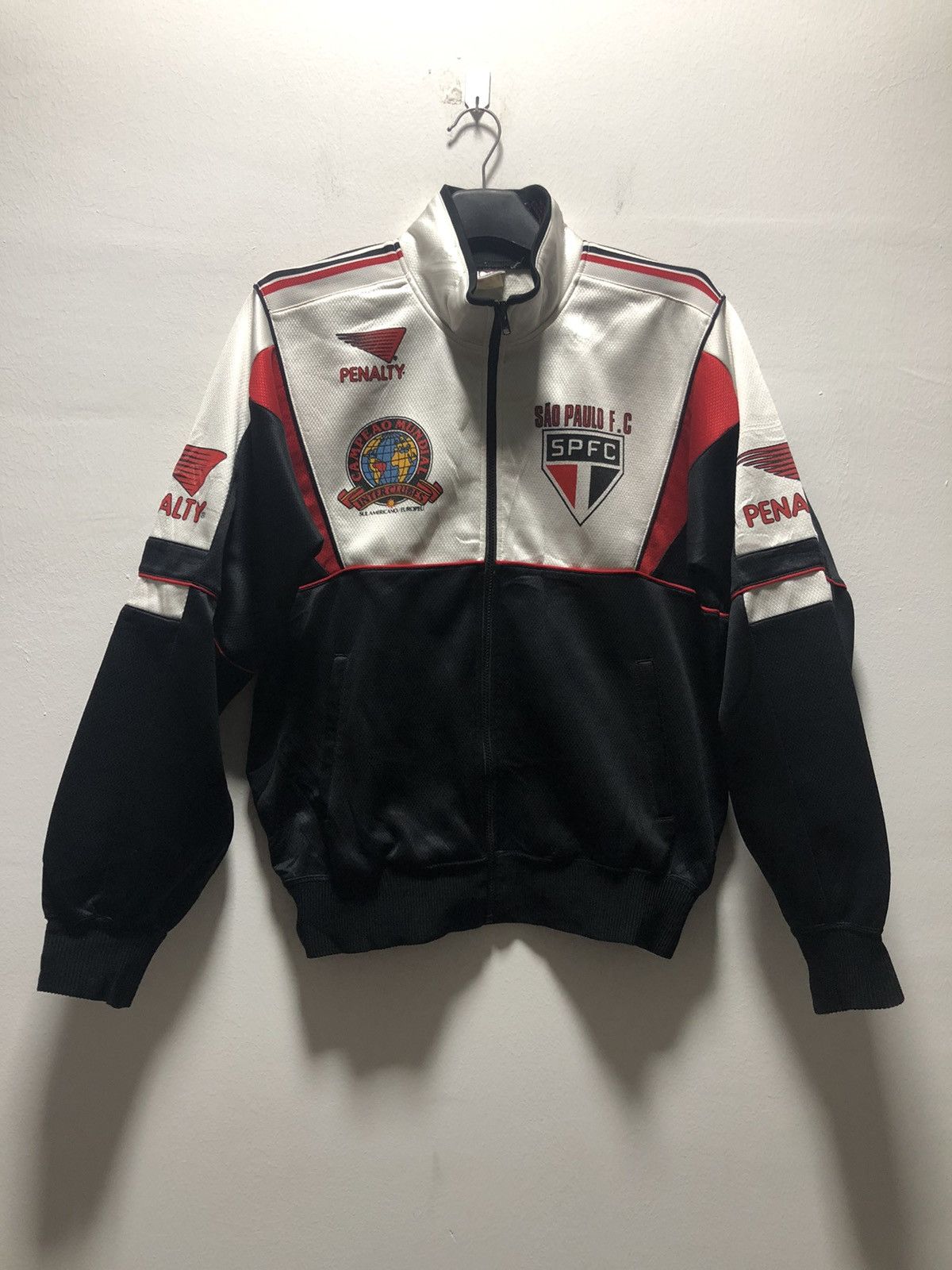 今ならほぼ即納！ Penalty Brazil 90s Penalty Jacket Track FC PAULO SAO Vintage ウェア