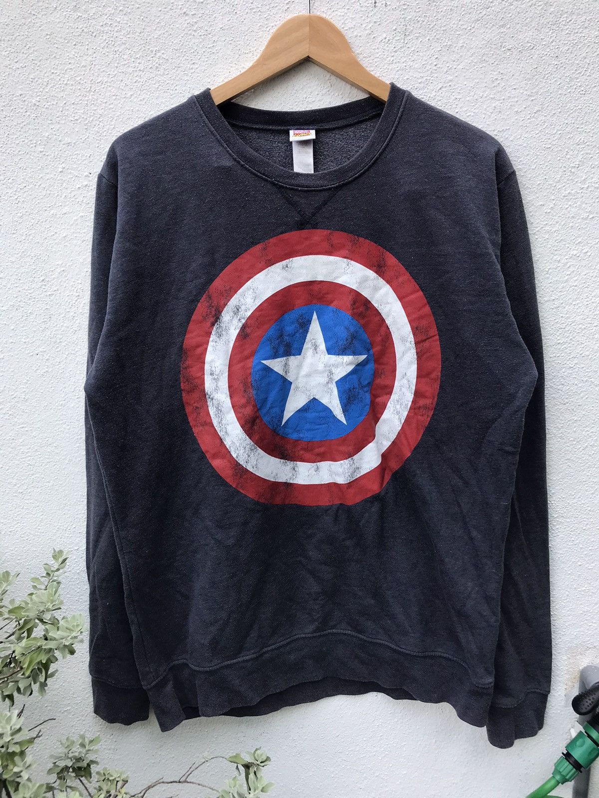 Japanese Brand × Marvel Comics × Vintage CAPTAIN AMERICA LONG SLEEVE BY MARVEL COMICS Size US L / EU 52-54 / 3 - 1 Thumbnail