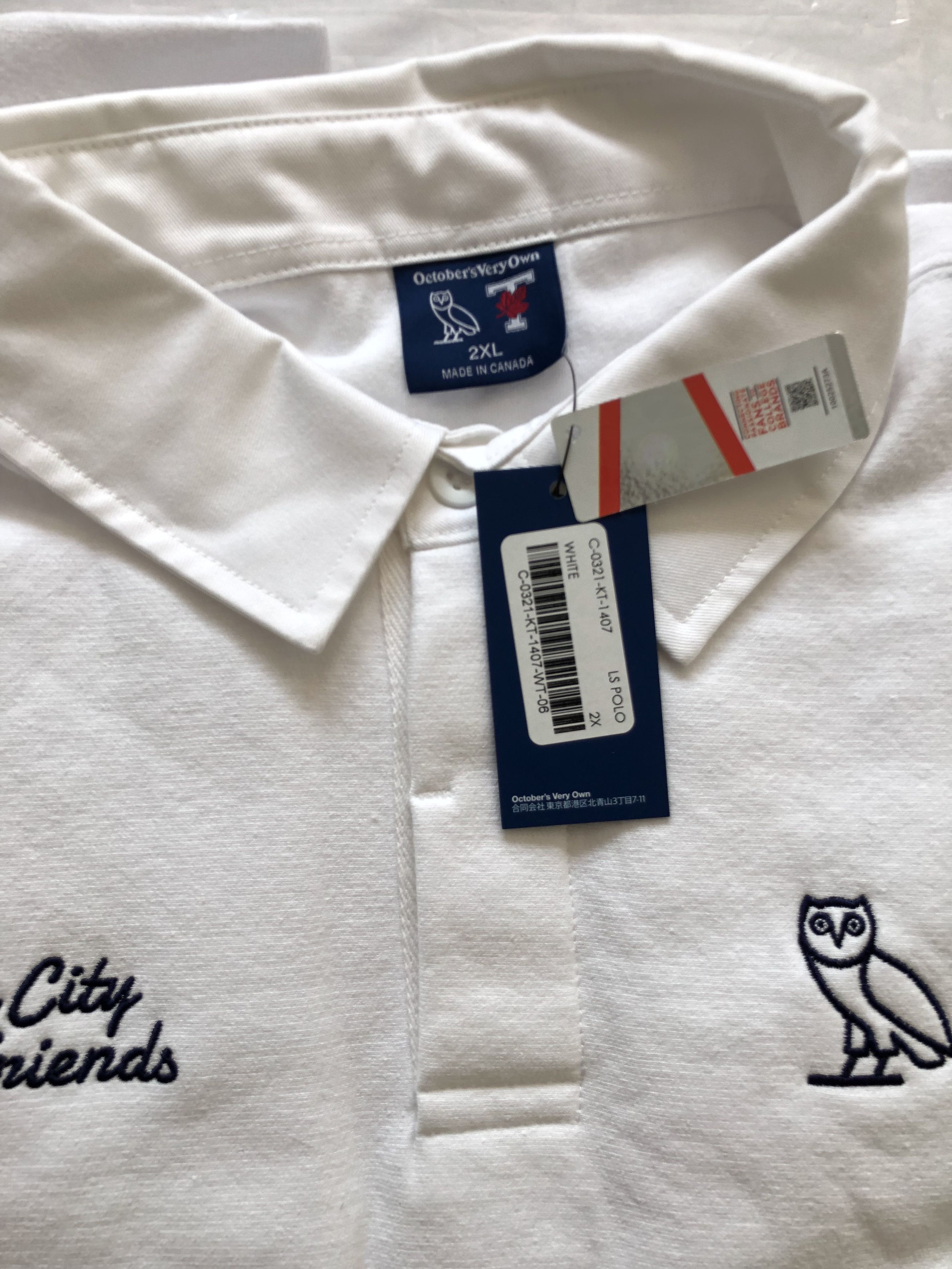 Drake OVO X UofT University of Toronto Rugby Polo - White Size US M / EU 48-50 / 2 - 7 Thumbnail