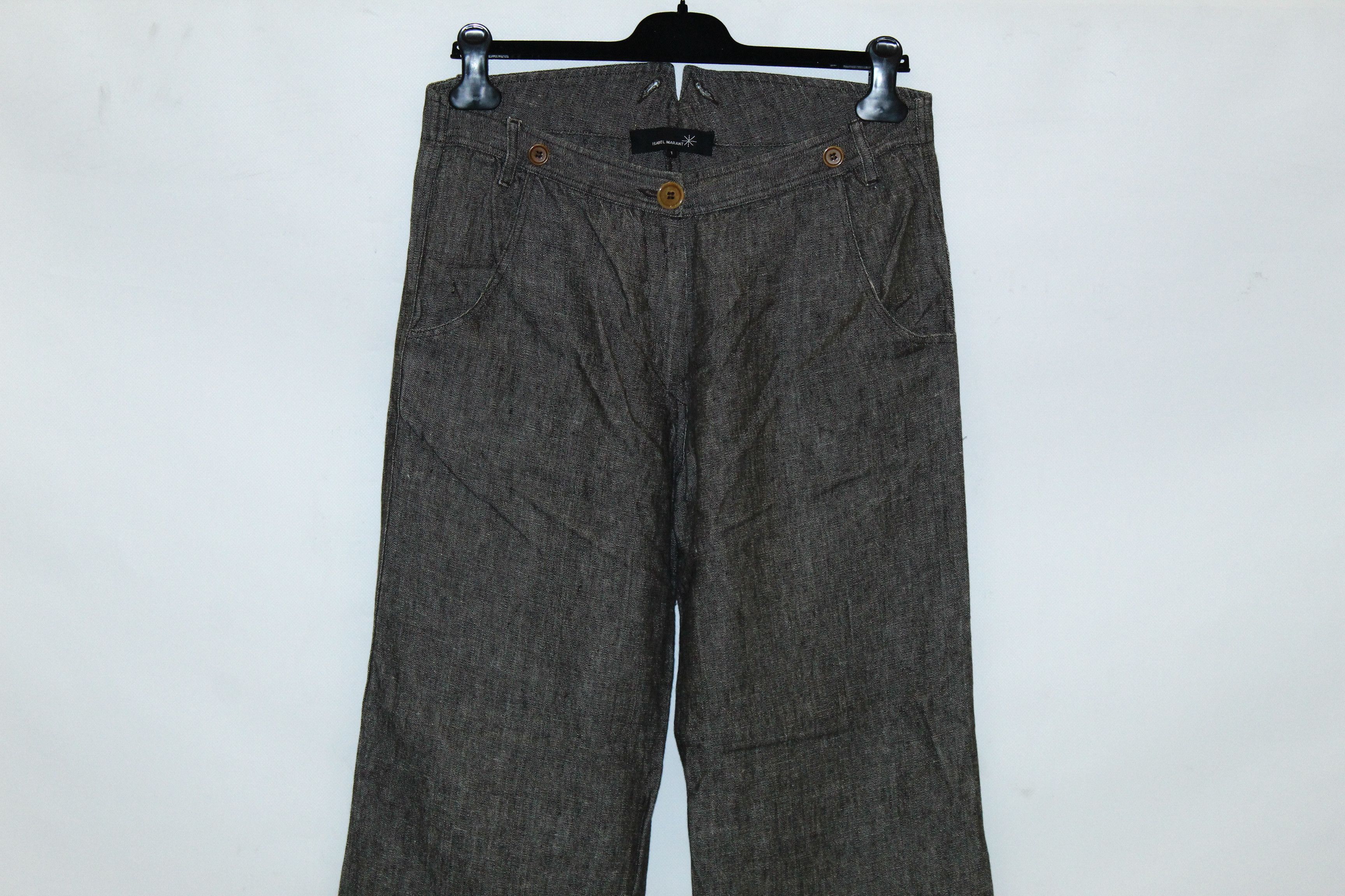 Isabel Marant Isabel Marant Wide Leg Washed Linen Flared Pants Size 28" / US 6 / IT 42 - 3 Thumbnail