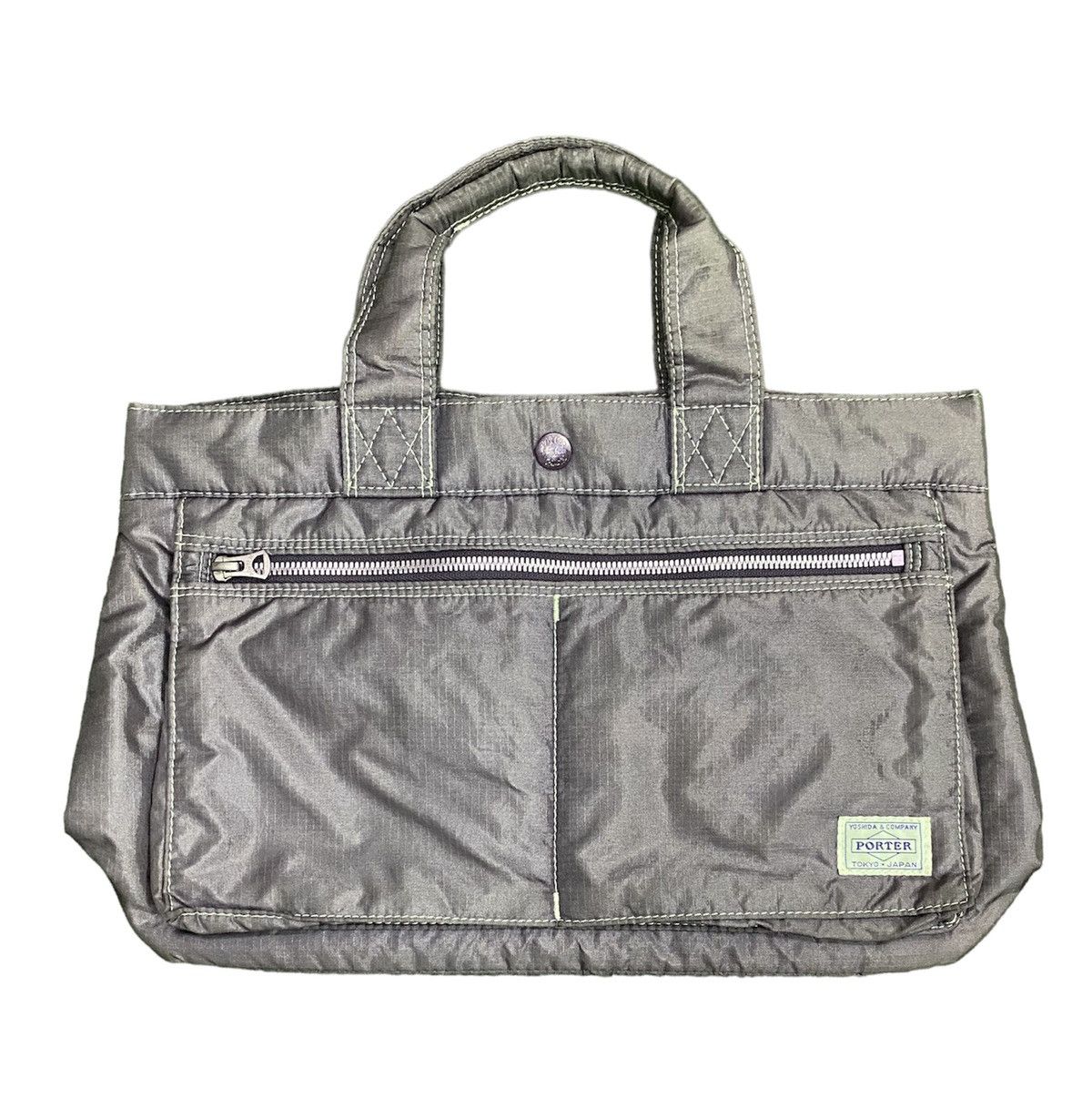 Porter Tote Bag Metallic Purple Rare