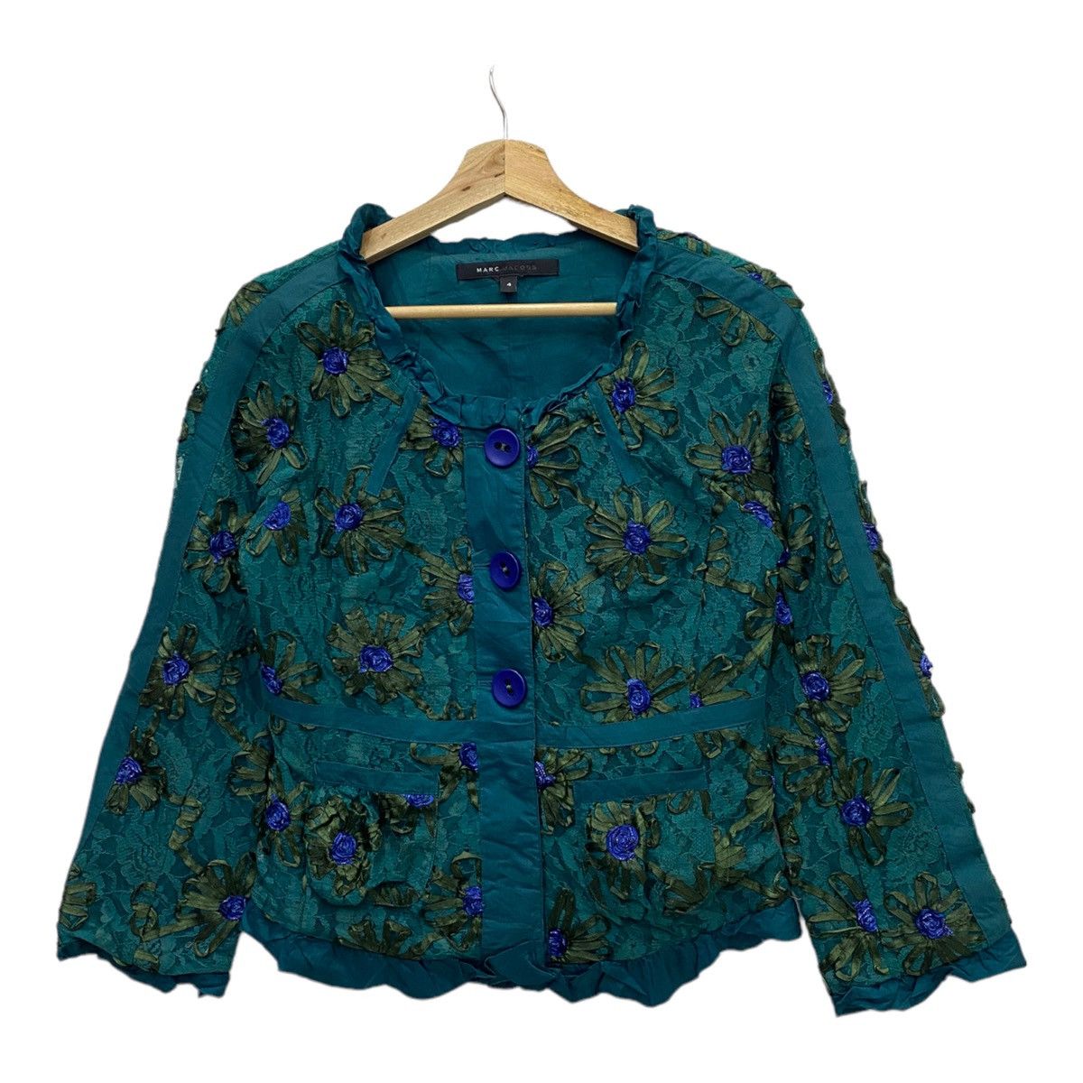 Designer × Marc Jacobs × Marc by Marc Jacobs MARC JACOBS FLOWER DESIGN BUTTON JACKET Size S / US 4 / IT 40 - 6 Thumbnail