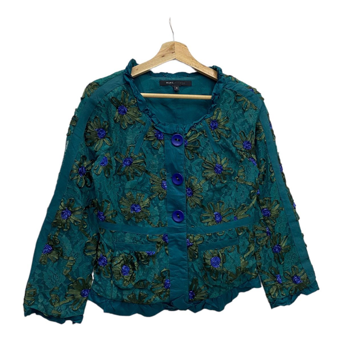 Designer × Marc Jacobs × Marc by Marc Jacobs MARC JACOBS FLOWER DESIGN BUTTON JACKET Size S / US 4 / IT 40 - 2 Thumbnail