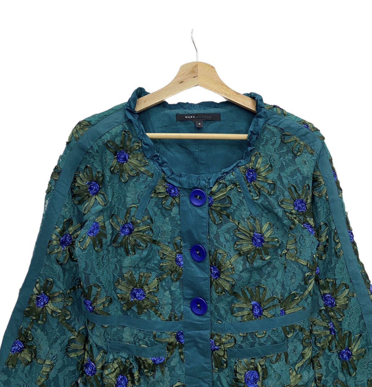 Designer × Marc Jacobs × Marc by Marc Jacobs MARC JACOBS FLOWER DESIGN BUTTON JACKET Size S / US 4 / IT 40 - 3 Thumbnail