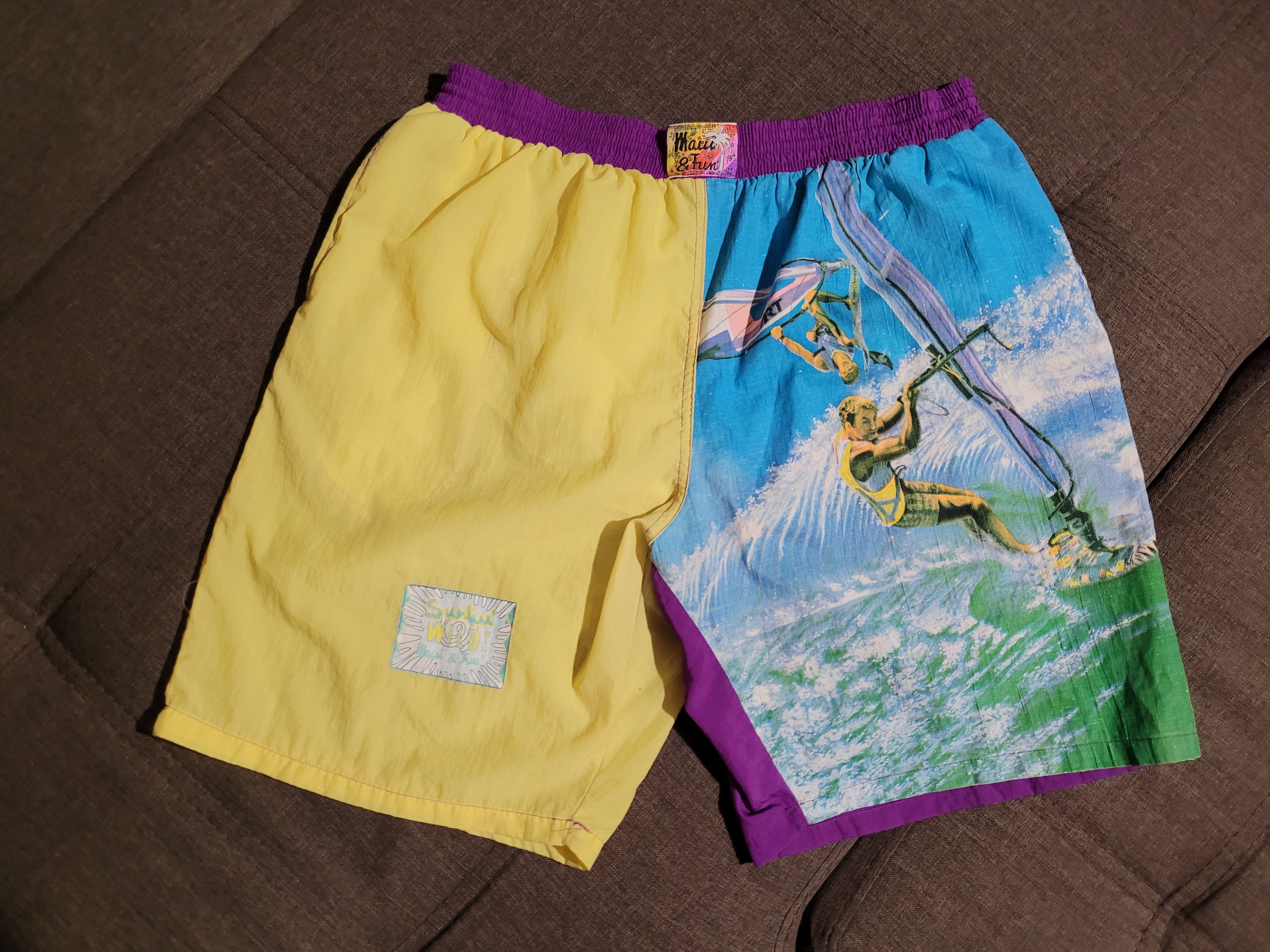 Sun Surf Vintage shorts for swimming Maui&funs Size US 34 / EU 50 - 1 Thumbnail