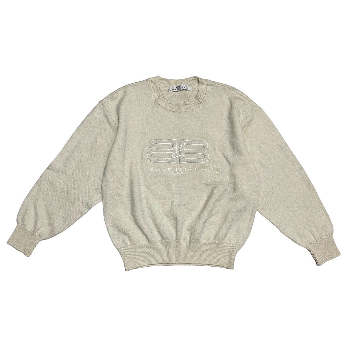 Balenciaga Paris Spell Out Big Logo Knitwear