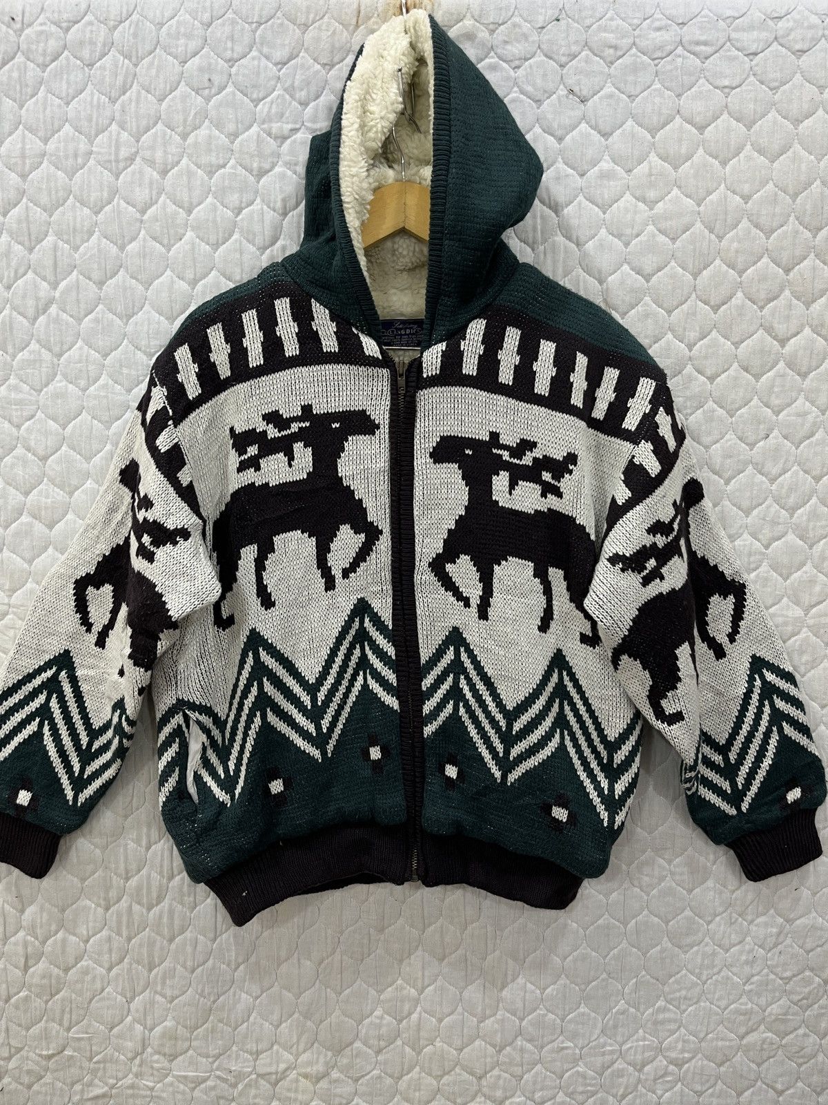 (Ww). LANG DICK NATIVE NAVAJO HODDIE JACKET