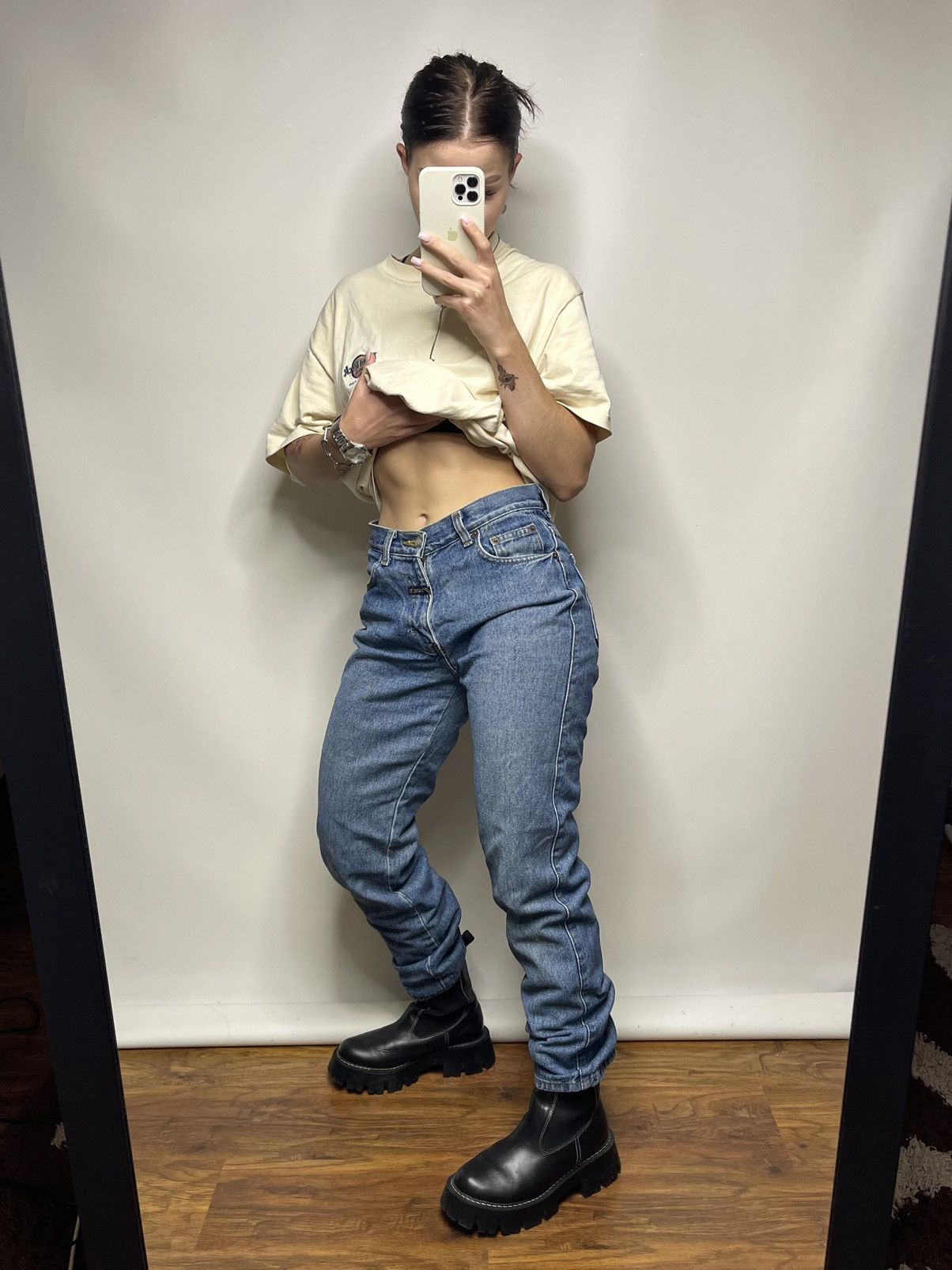 Marithe + Francois Girbaud Vintage Marithe Francois Girbaud Women’s Boyfriend Denim Size 28" / US 6 / IT 42 - 1 Thumbnail