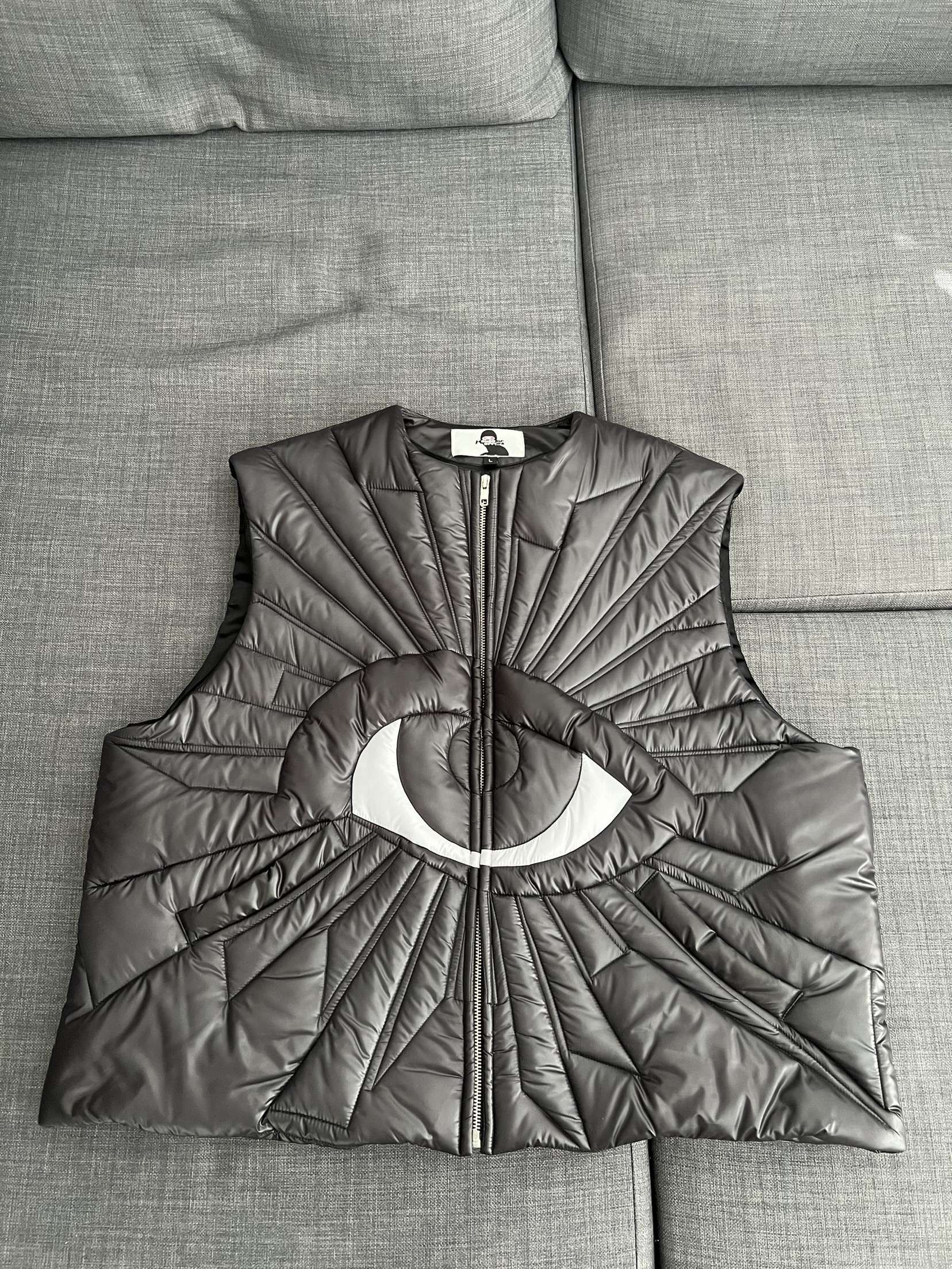 Streetwear House of Errors Evil Eye Puffer Vest | Grailed
