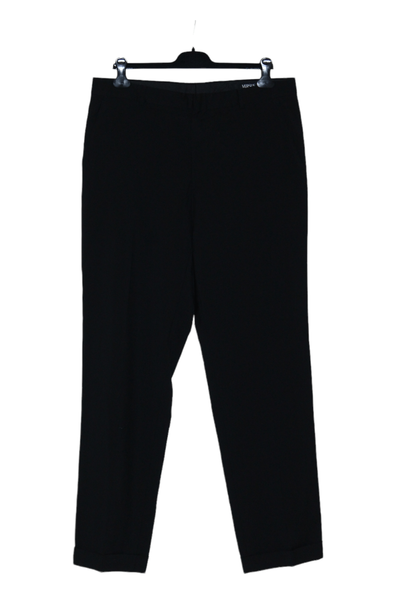 Versus Versace Versus Versace Pure Virgin Wool Classic Black Trousers Size US 40 / EU 56 - 2 Thumbnail