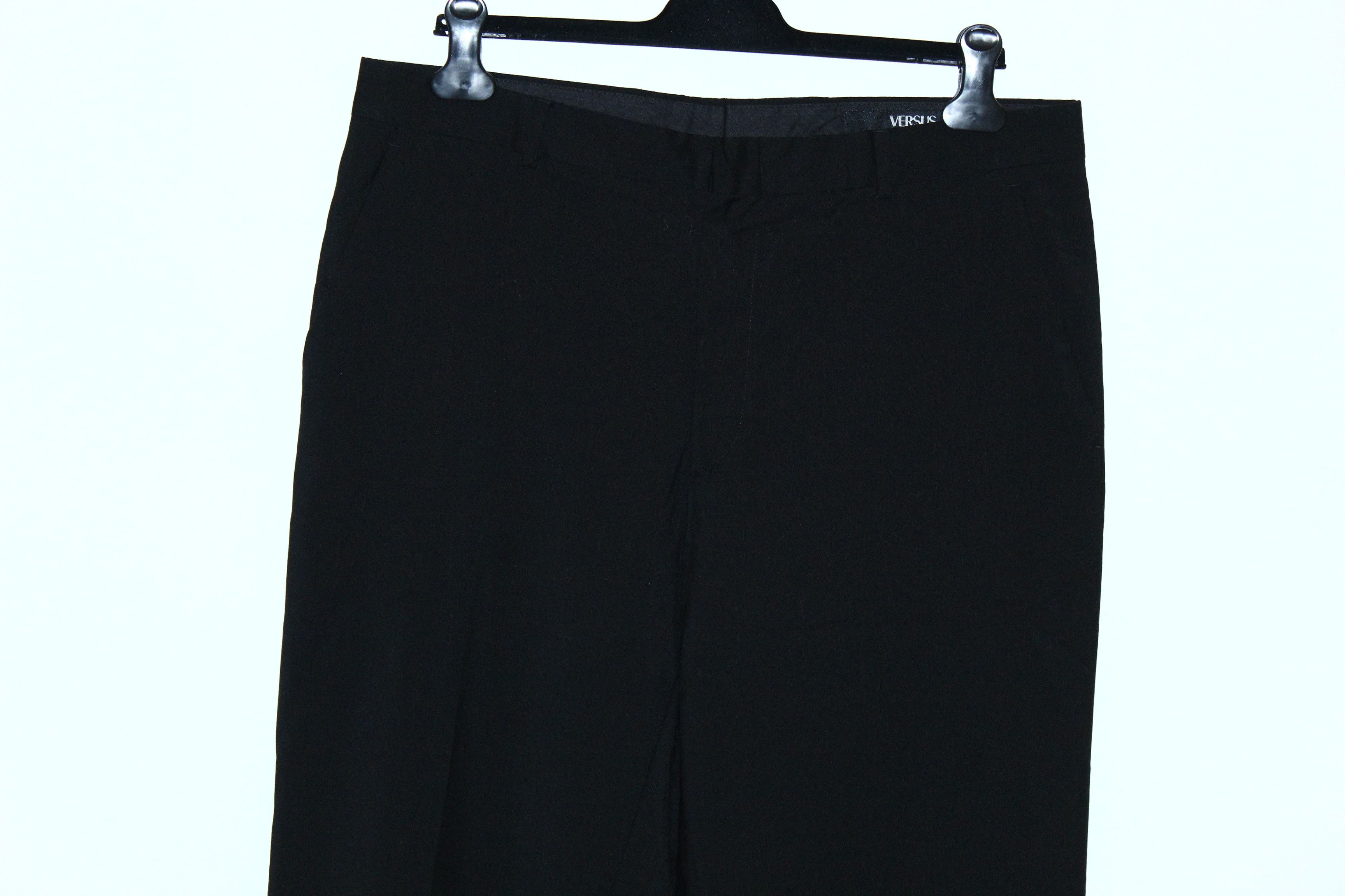 Versus Versace Versus Versace Pure Virgin Wool Classic Black Trousers Size US 40 / EU 56 - 6 Thumbnail