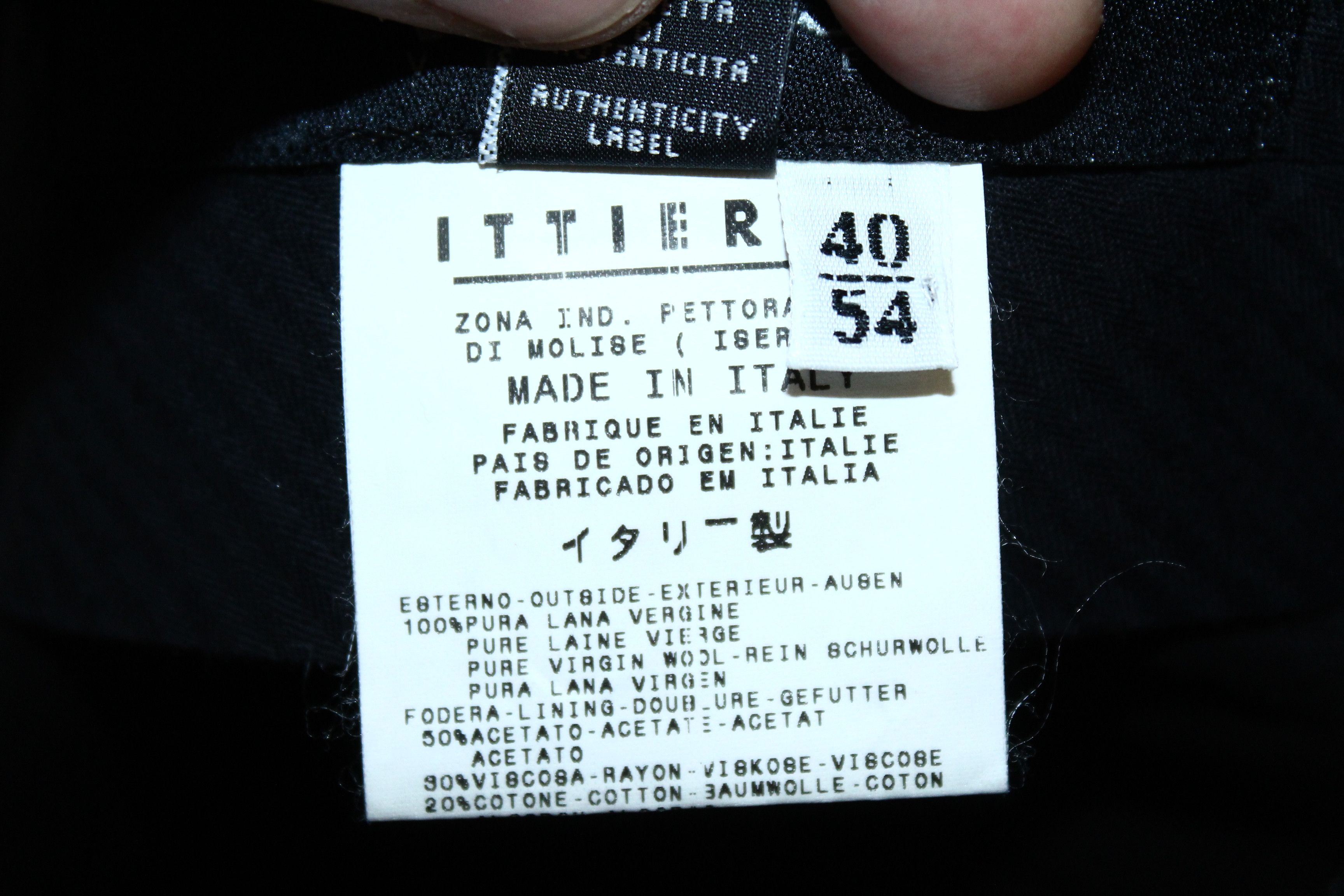 Versus Versace Versus Versace Pure Virgin Wool Classic Black Trousers Size US 40 / EU 56 - 5 Thumbnail