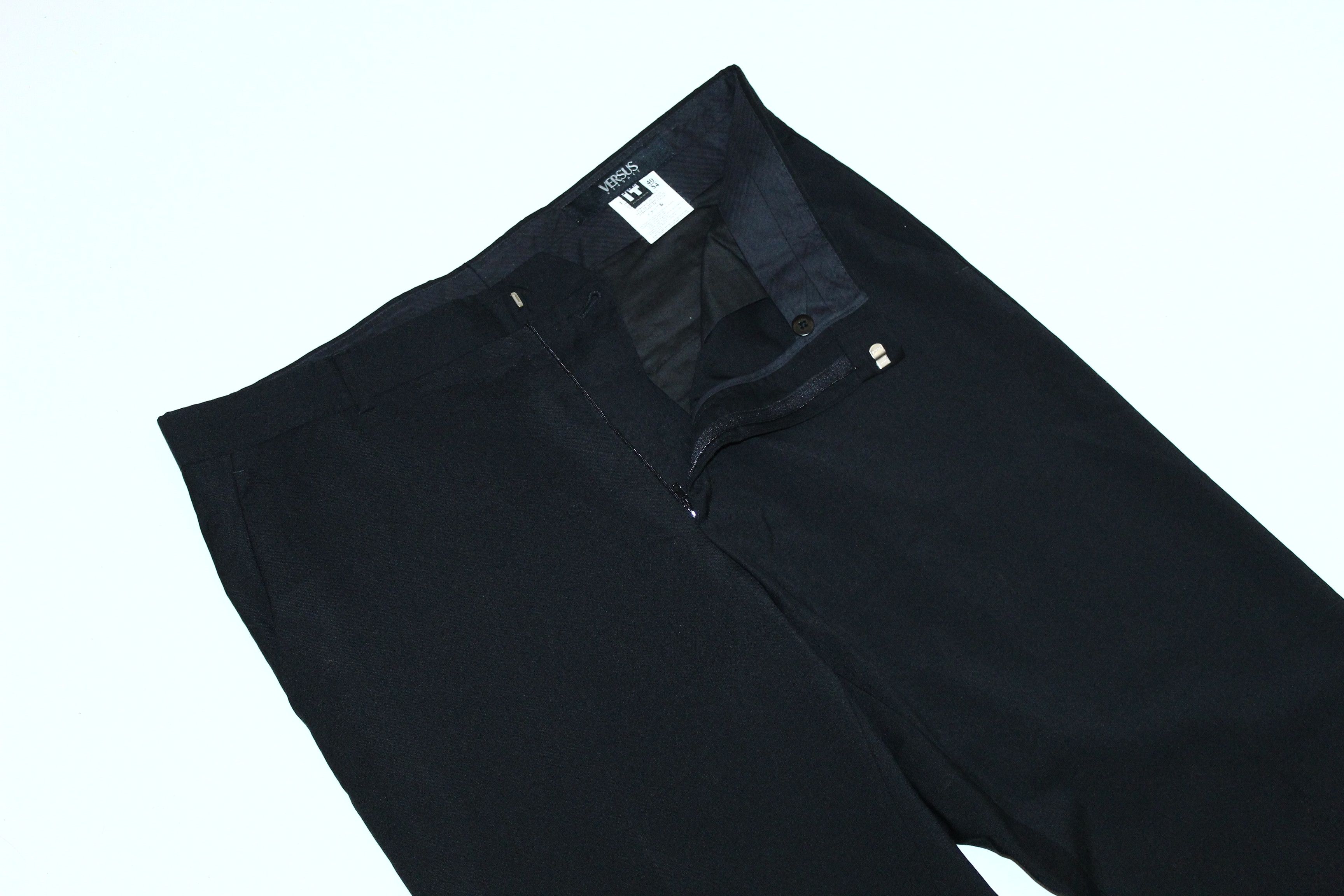 Versus Versace Versus Versace Pure Virgin Wool Classic Black Trousers Size US 40 / EU 56 - 1 Thumbnail