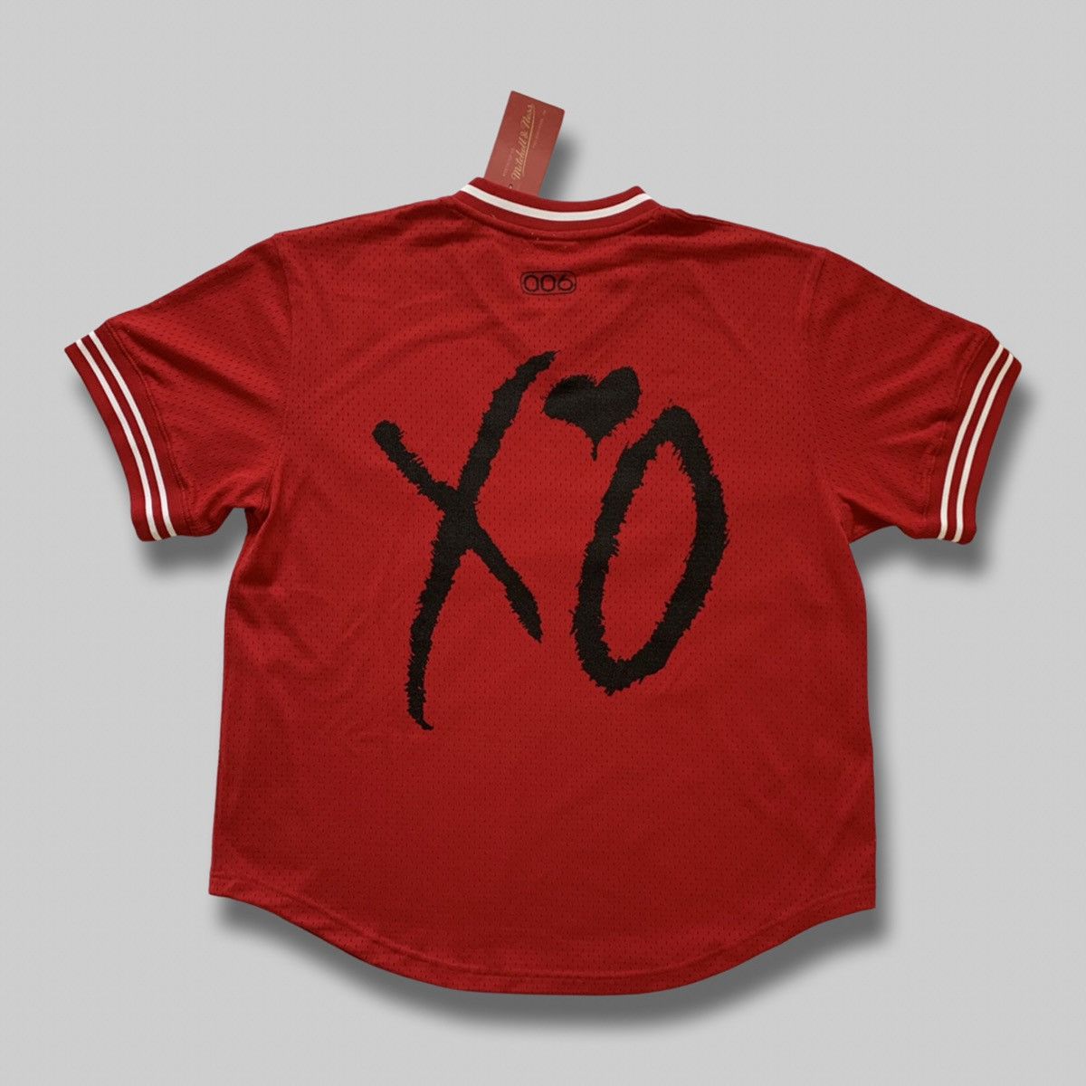 The Weeknd X Mitchell & Ness After Hours Mesh Baseball Jersey Red Baseball  Jersey Red for Men