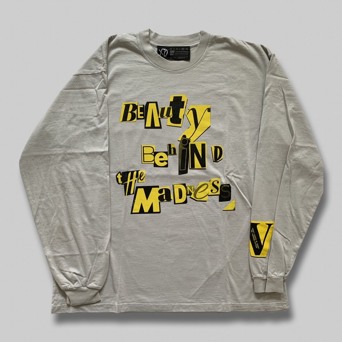 XO THE WEEKND BBTM BEAUTY BEHIND THE MADNESS LONG SLEEVE