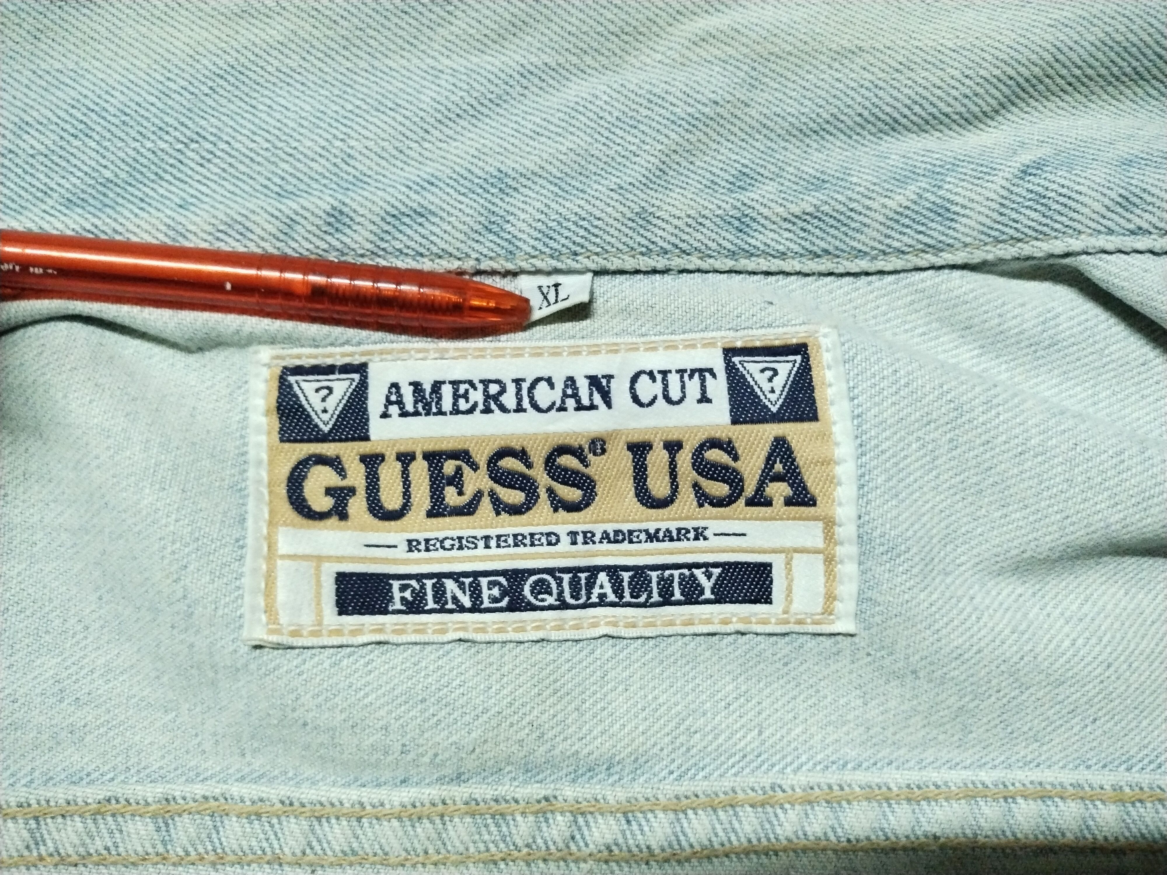 Guess Vintage Guess Denim Jacket Size US XL / EU 56 / 4 - 6 Thumbnail