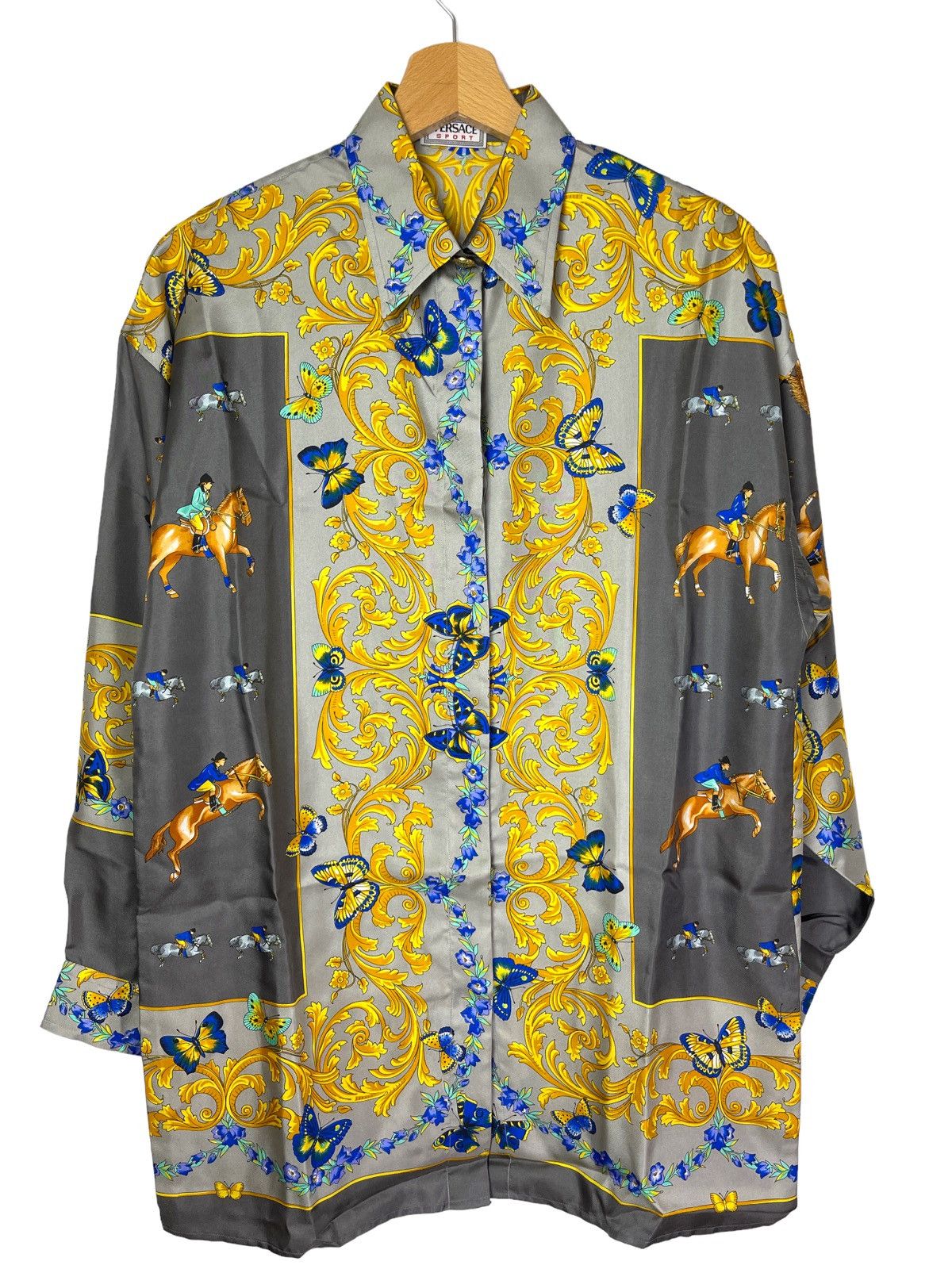 Versace × Vintage Versace sport vintage silk shirt Size S / US 4 / IT 40 - 12 Thumbnail